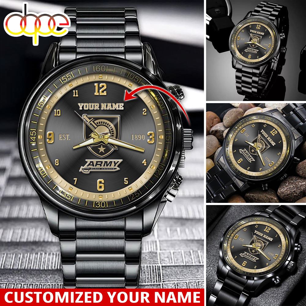 jwfancy army black knights ncaa personalized sport watch gift for fans for this season wtc6g
