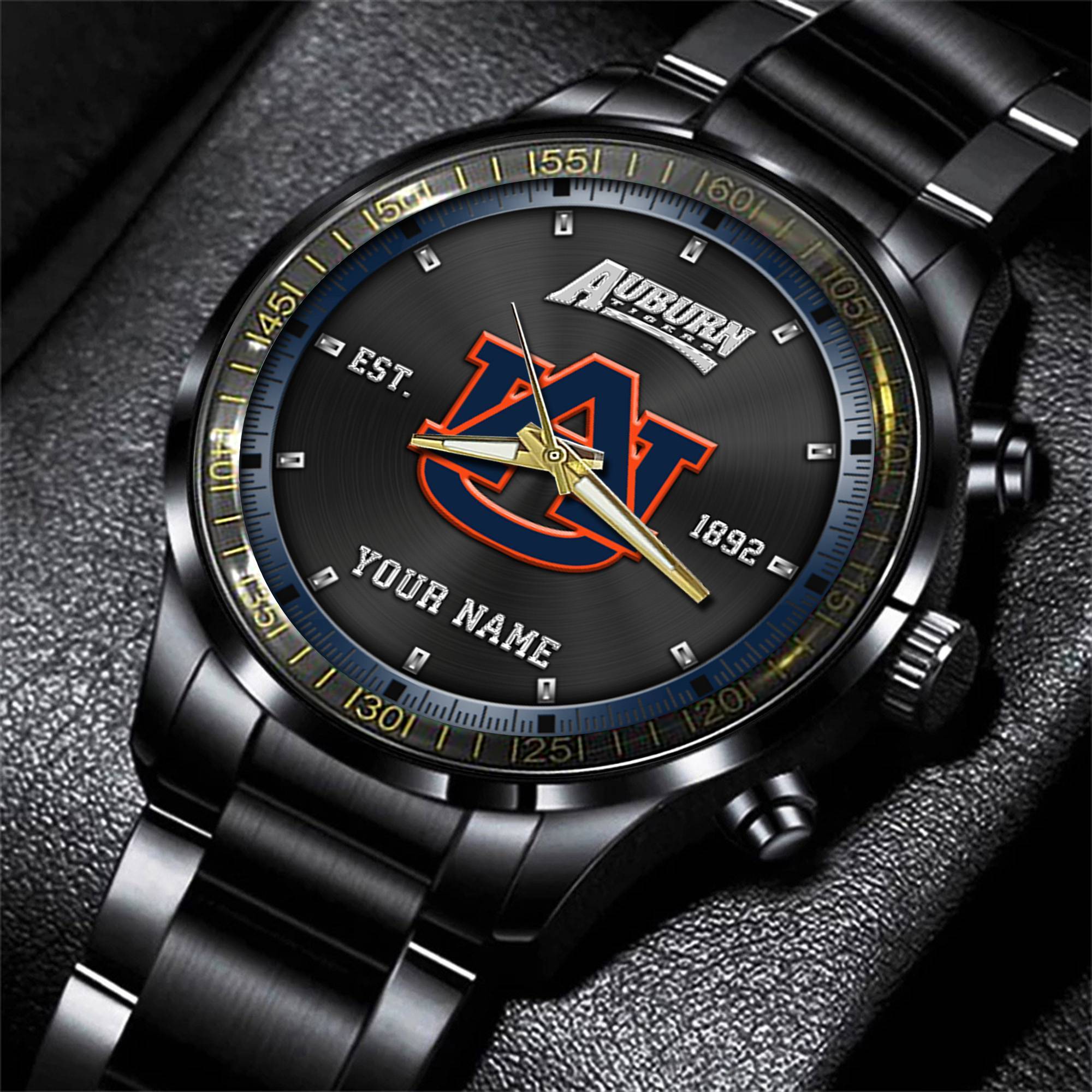 jwfancy auburn tigers ncaa personalized black style hand watch gifts for fan bnpmr