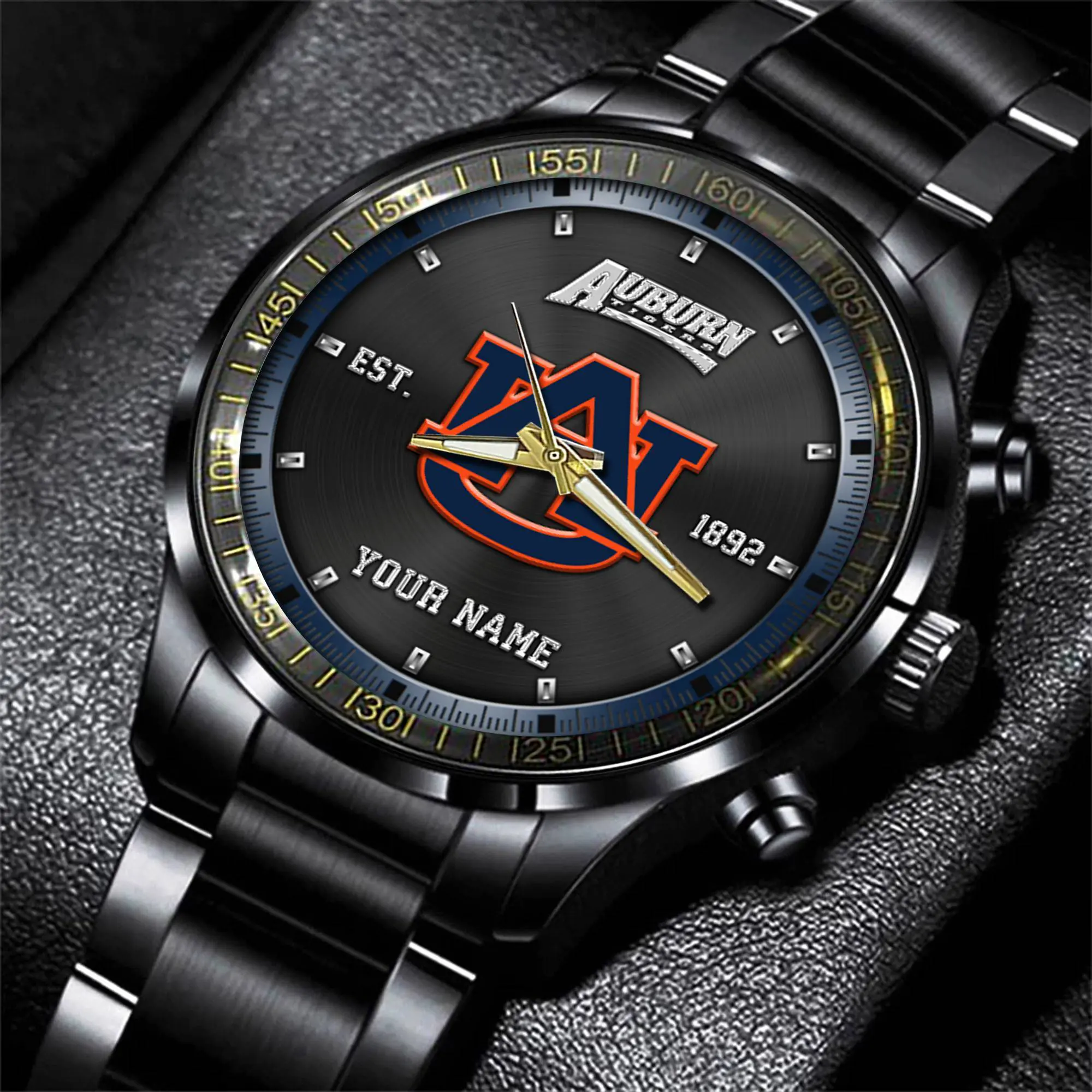 jwfancy auburn tigers ncaa personalized black style hand watch gifts for fan bnpmr