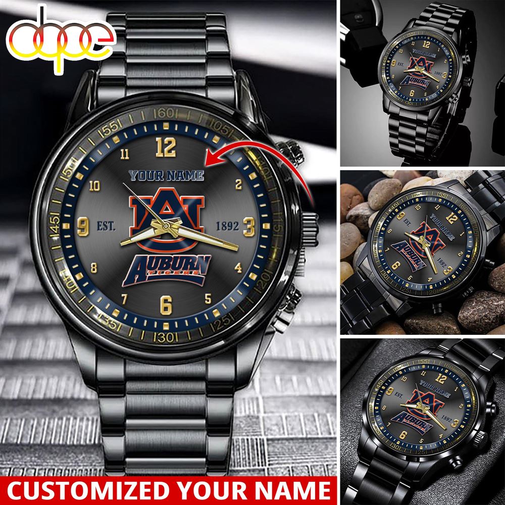 jwfancy auburn tigers ncaa personalized sport watch gift for fans for this season wfhhi