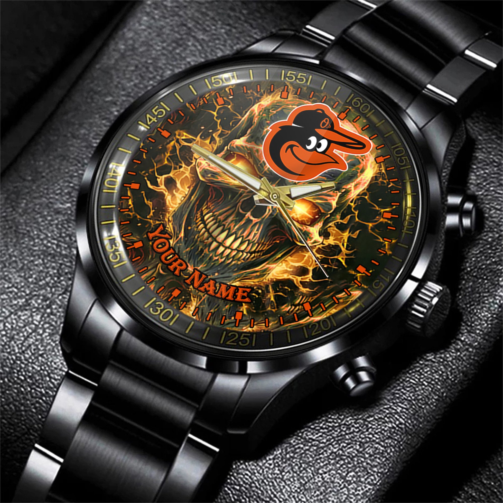 jwfancy baltimore orioles mlb men hand watch personalized gift for fans vwpyu
