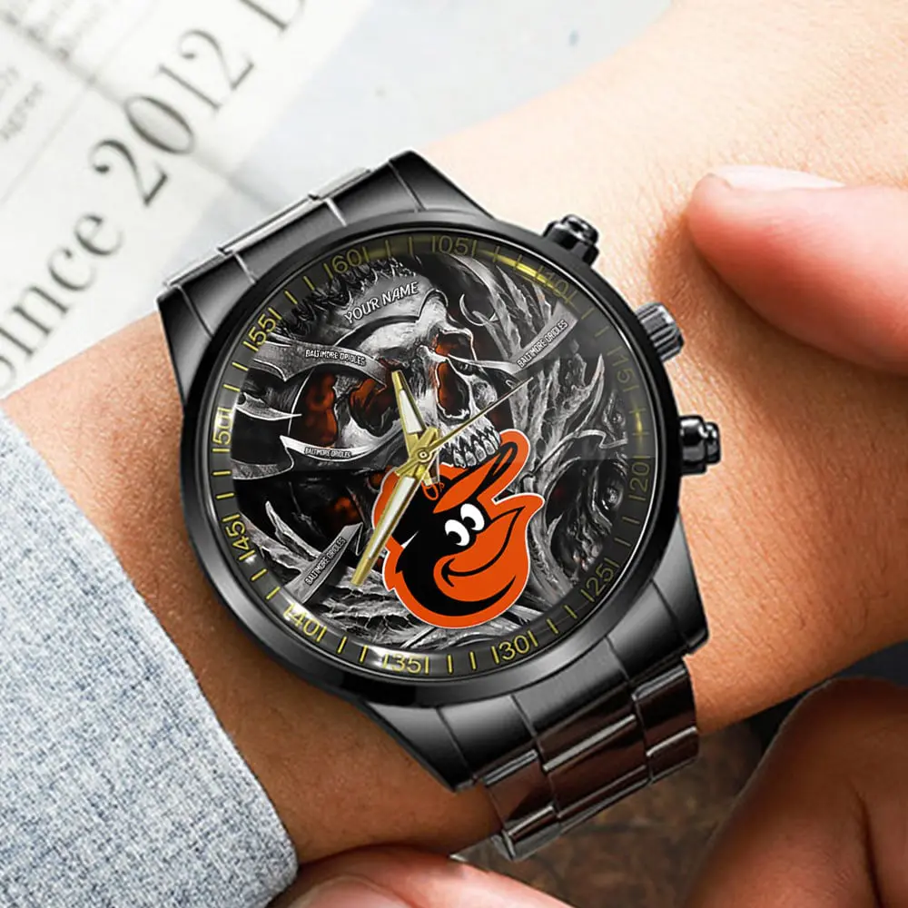 jwfancy baltimore orioles mlb men hand watch personalized gift for fans yrb8z