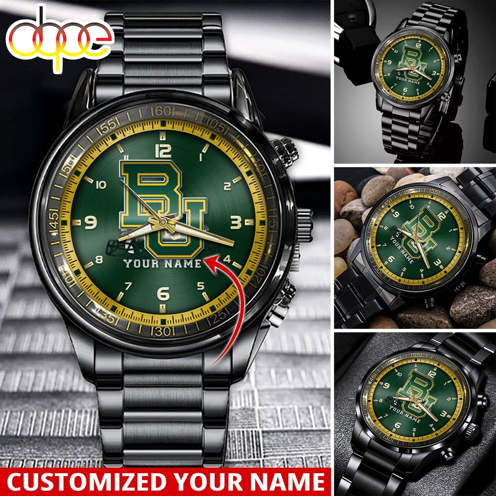 jwfancy baylor bears ncaa personalized sport watch gift for fans for this season n8qai
