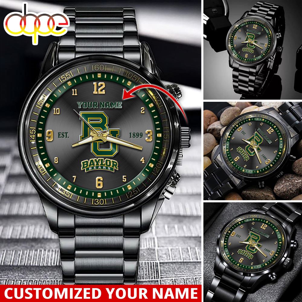 jwfancy baylor bears ncaa personalized sport watch gift for fans for this season pdcka