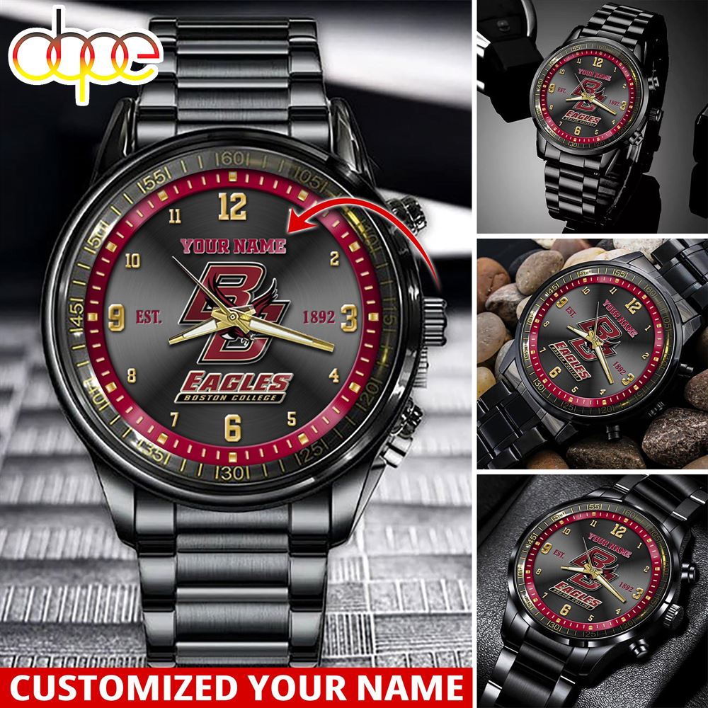 jwfancy boston college eagles ncaa personalized sport watch gift for fans for this season 5pdwy