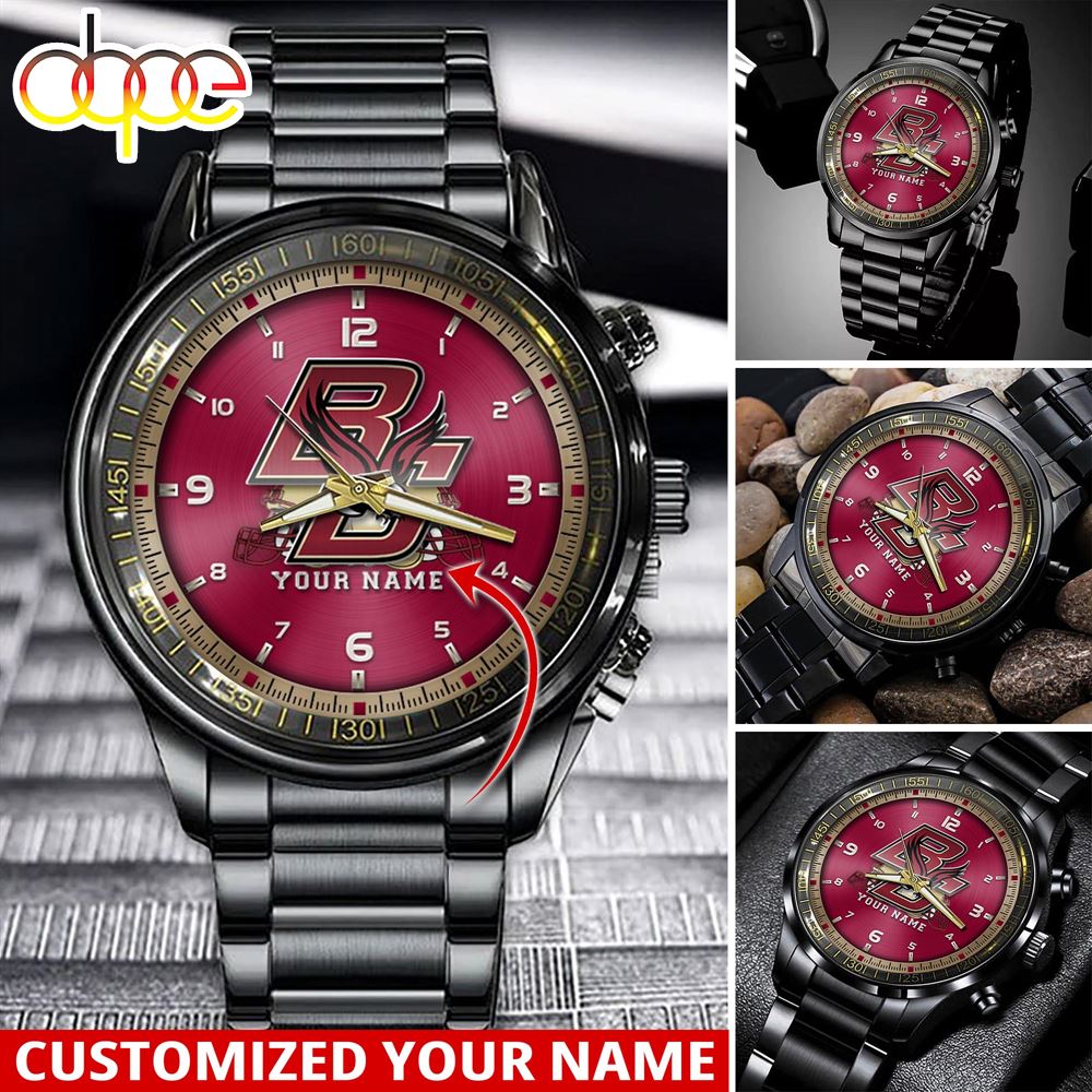 jwfancy boston college eagles ncaa personalized sport watch gift for fans for this season hfbjz