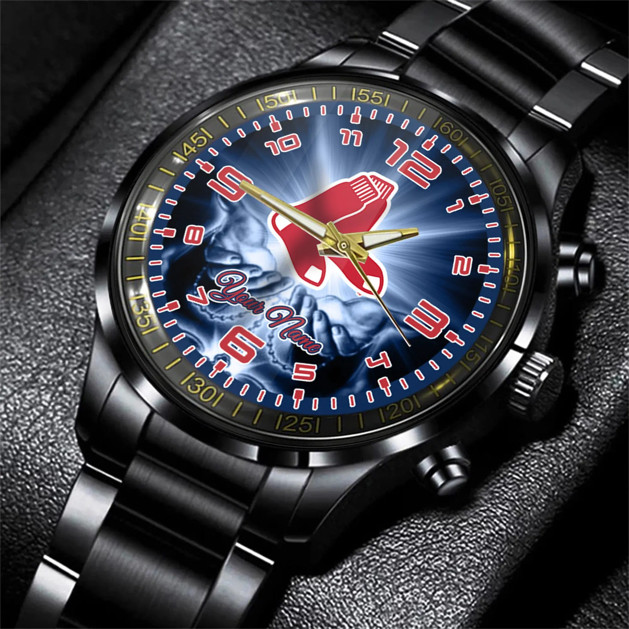 jwfancy boston red sox mlb men hand watch personalized gift for fans womws
