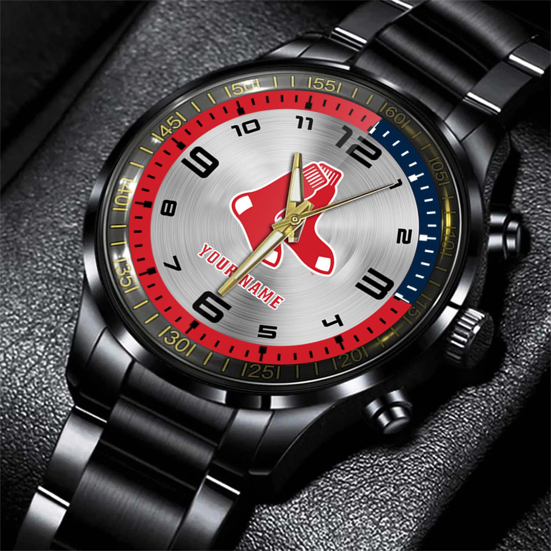 jwfancy boston red sox mlb personalized style black hand watch gift kuheh