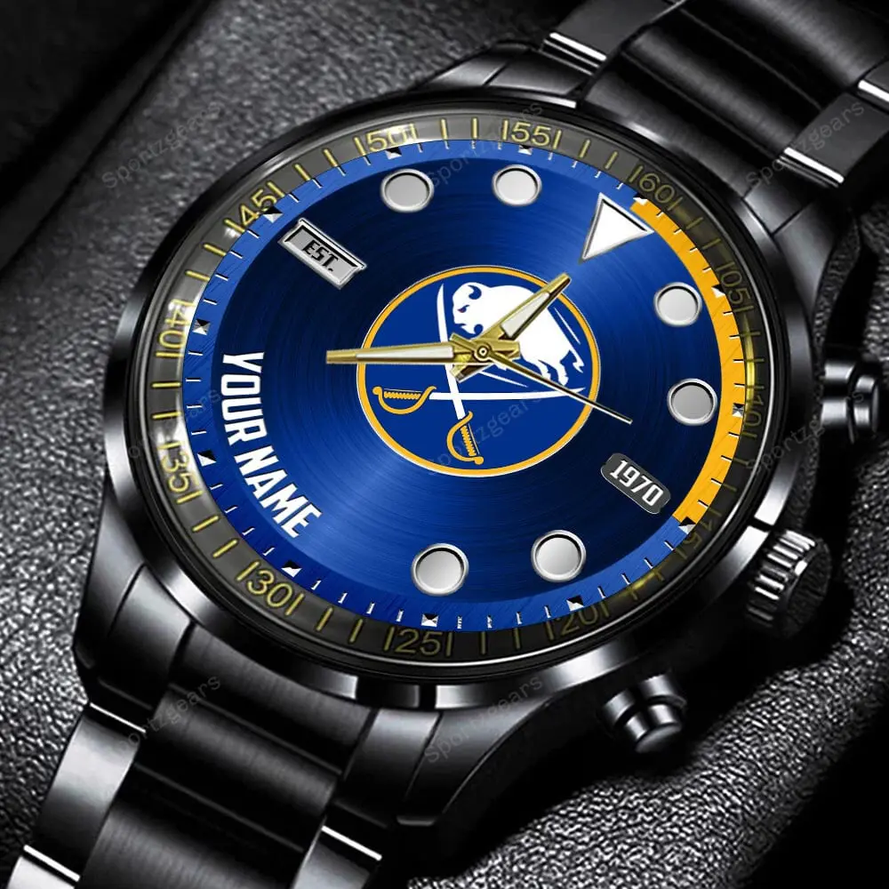 jwfancy buffalo sabres nhl personalized new black hand watch gift for fans 0gkl8