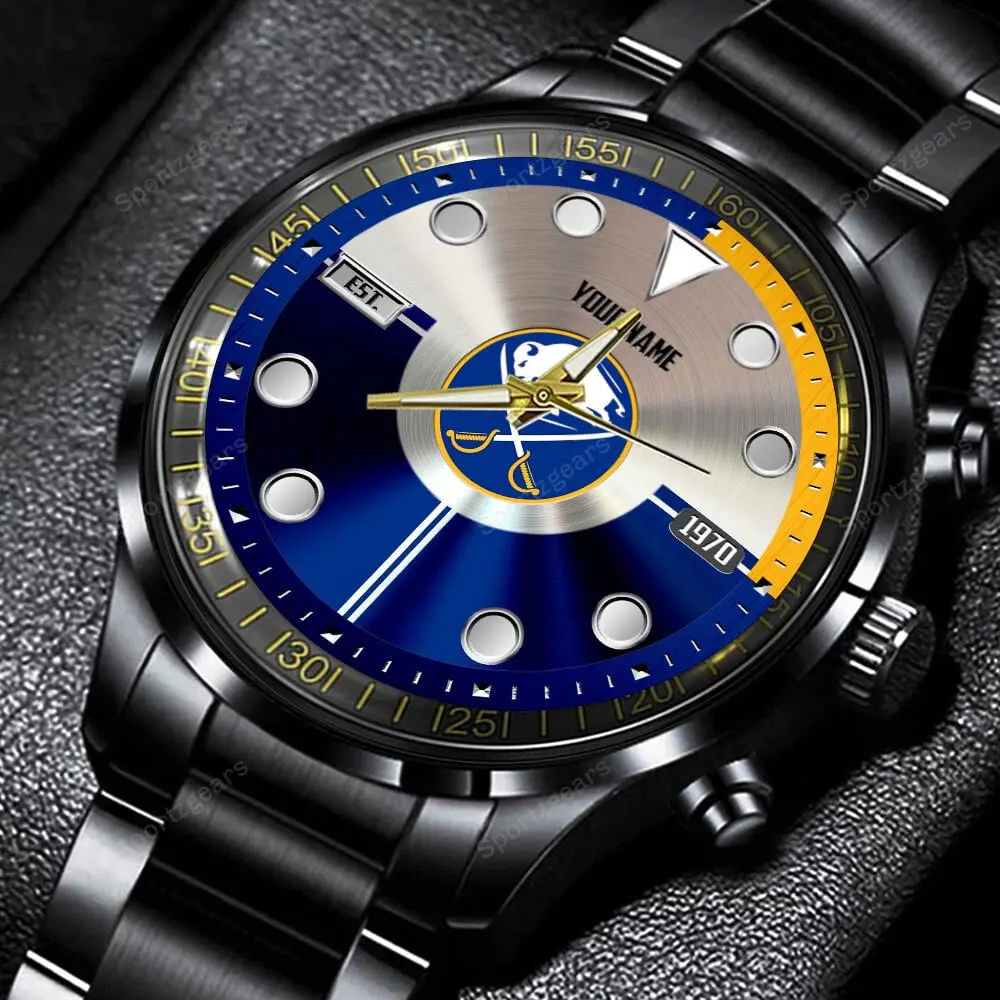 jwfancy buffalo sabres nhl personalized new black hand watch gift for fans wyjuc