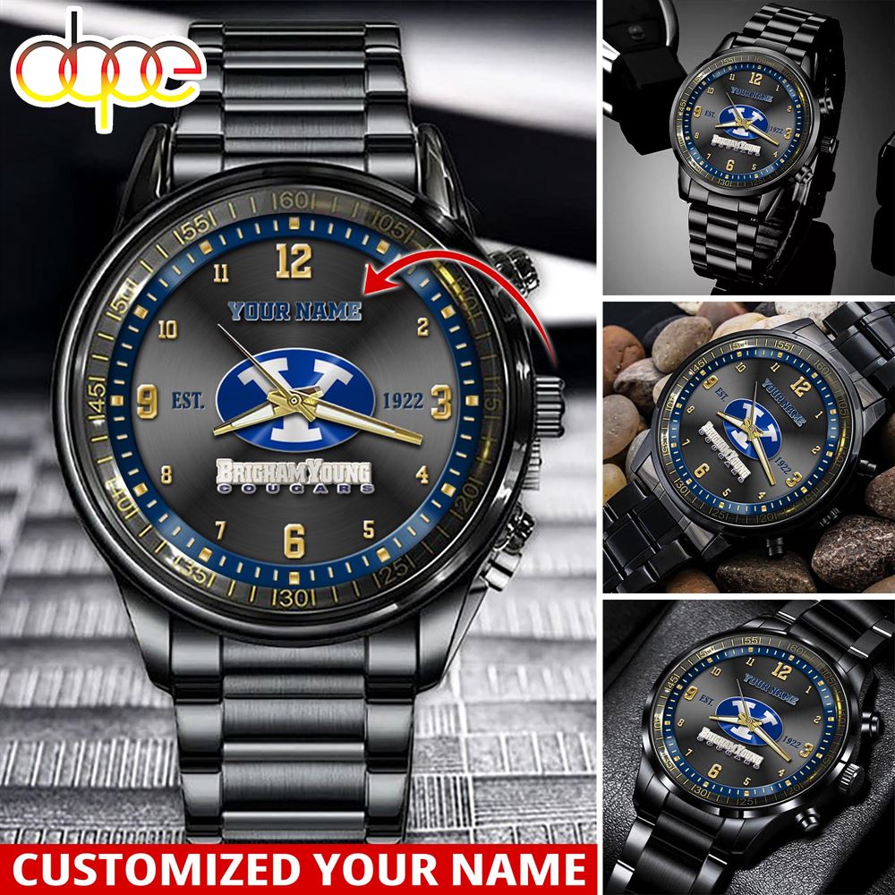 jwfancy byu cougars ncaa personalized sport watch gift for fans for this season f5mmt