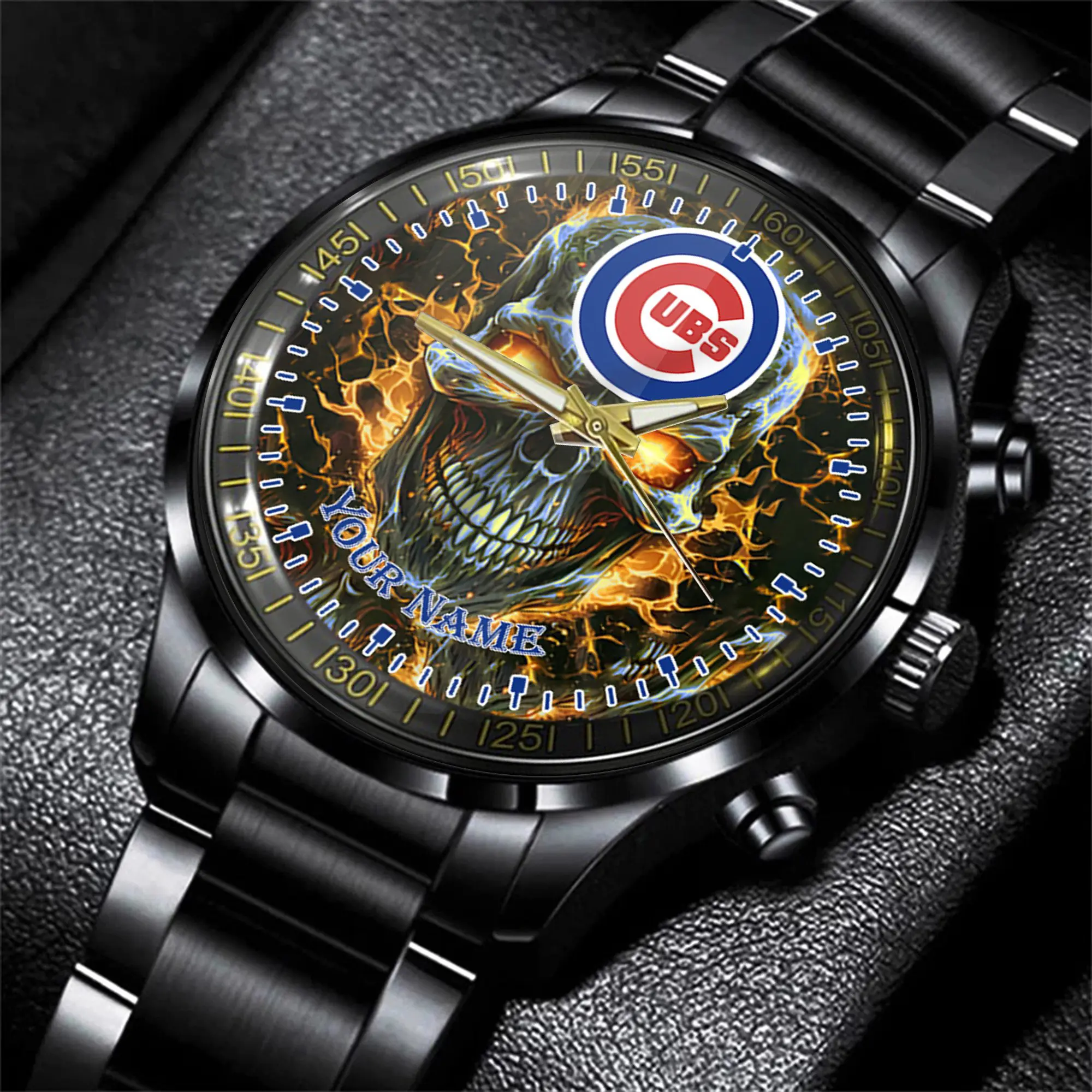 jwfancy chicago cubs mlb men hand watch personalized gift for fans qmpr0