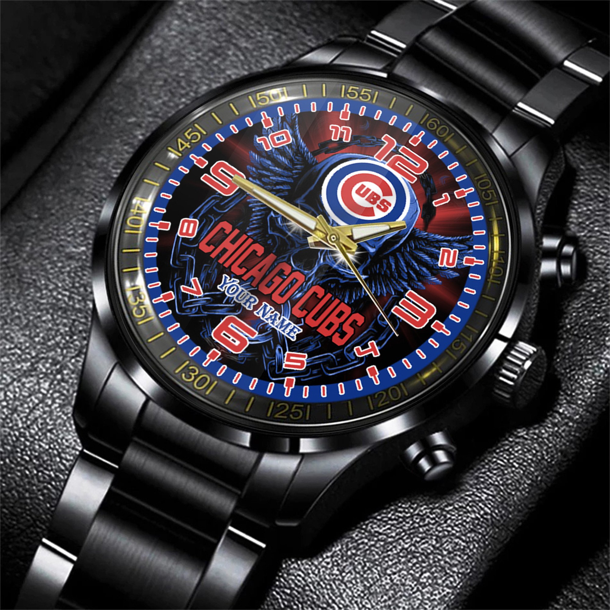 jwfancy chicago cubs mlb men hand watch personalized gift for fans ugjv0