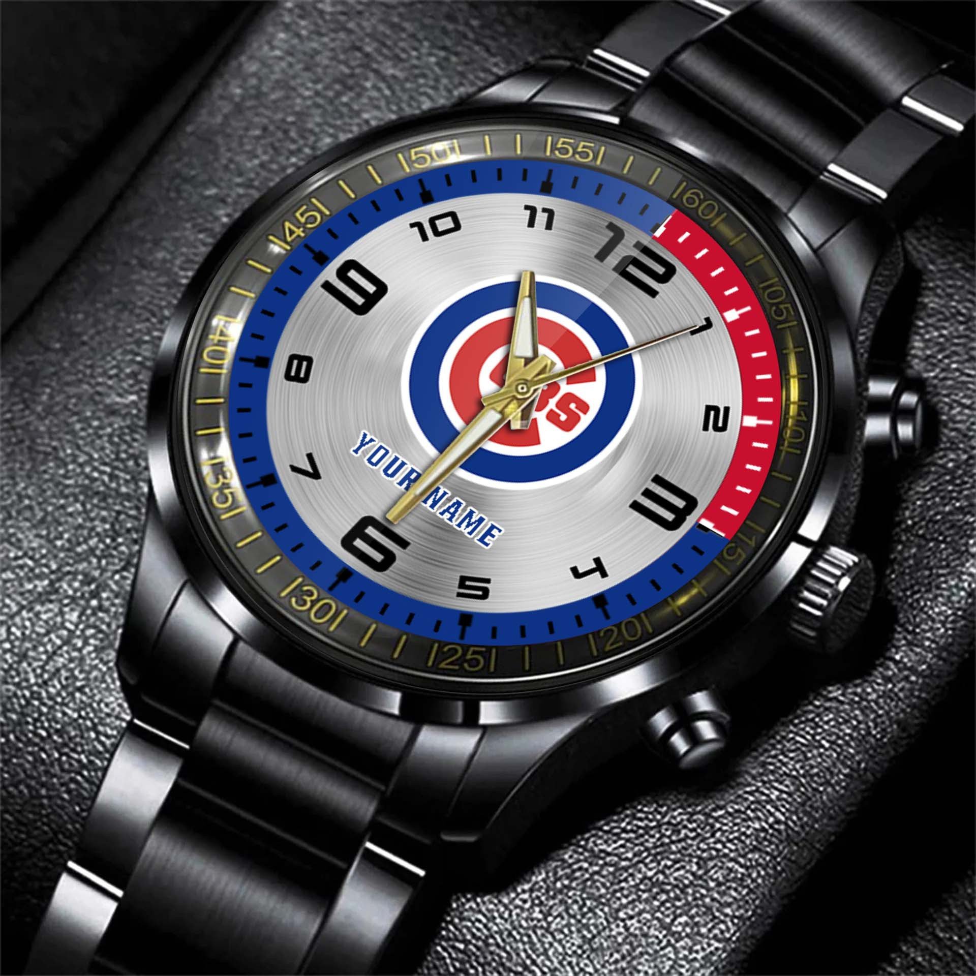 jwfancy chicago cubs mlb personalized style black hand watch gift nzaqf