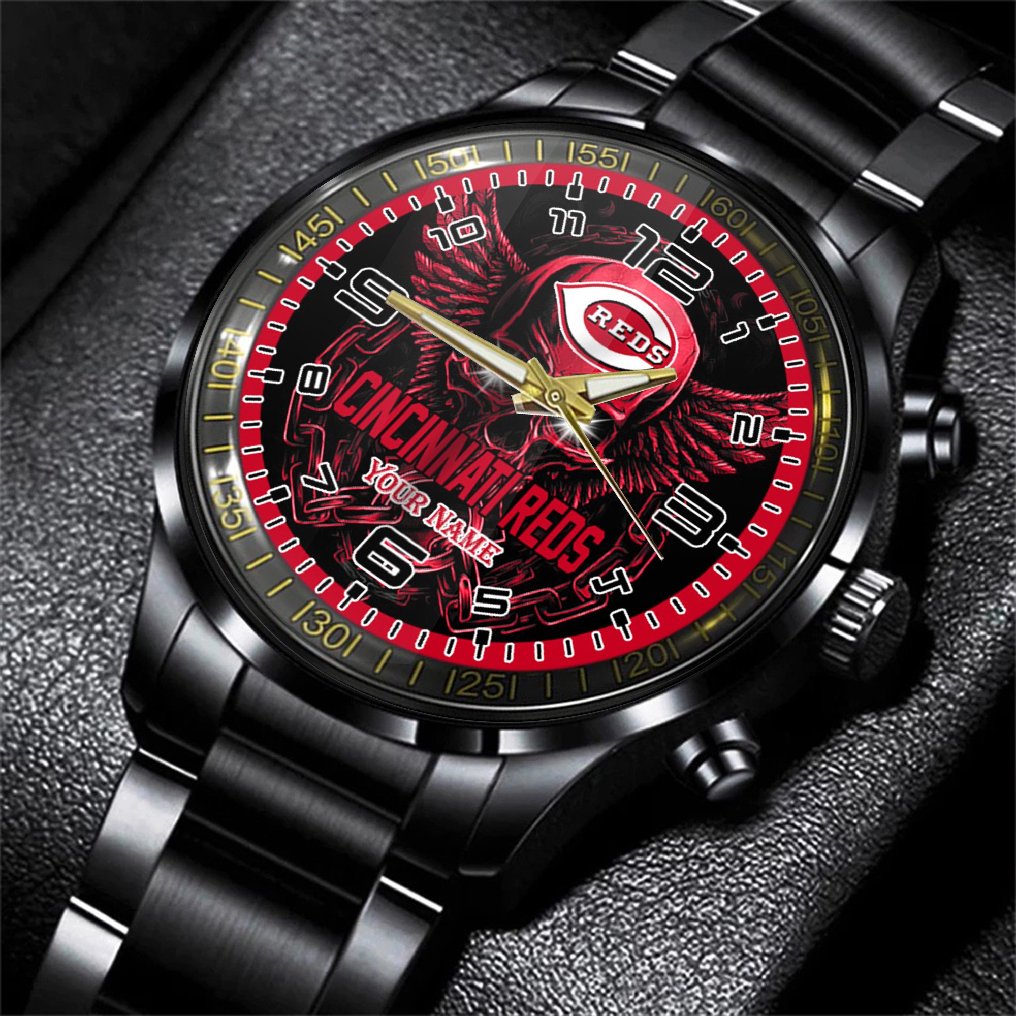 jwfancy cincinnati reds mlb men hand watch personalized gift for fans sjx9y