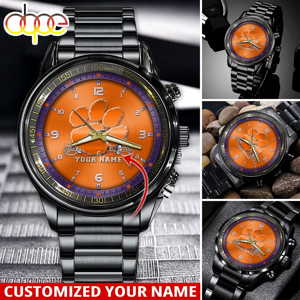 jwfancy clemson tigers ncaa personalized sport watch gift for fans for this season 5ijlr