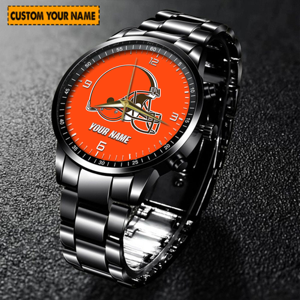 jwfancy cleveland browns nfl new personalized hand watch for fan z3dom