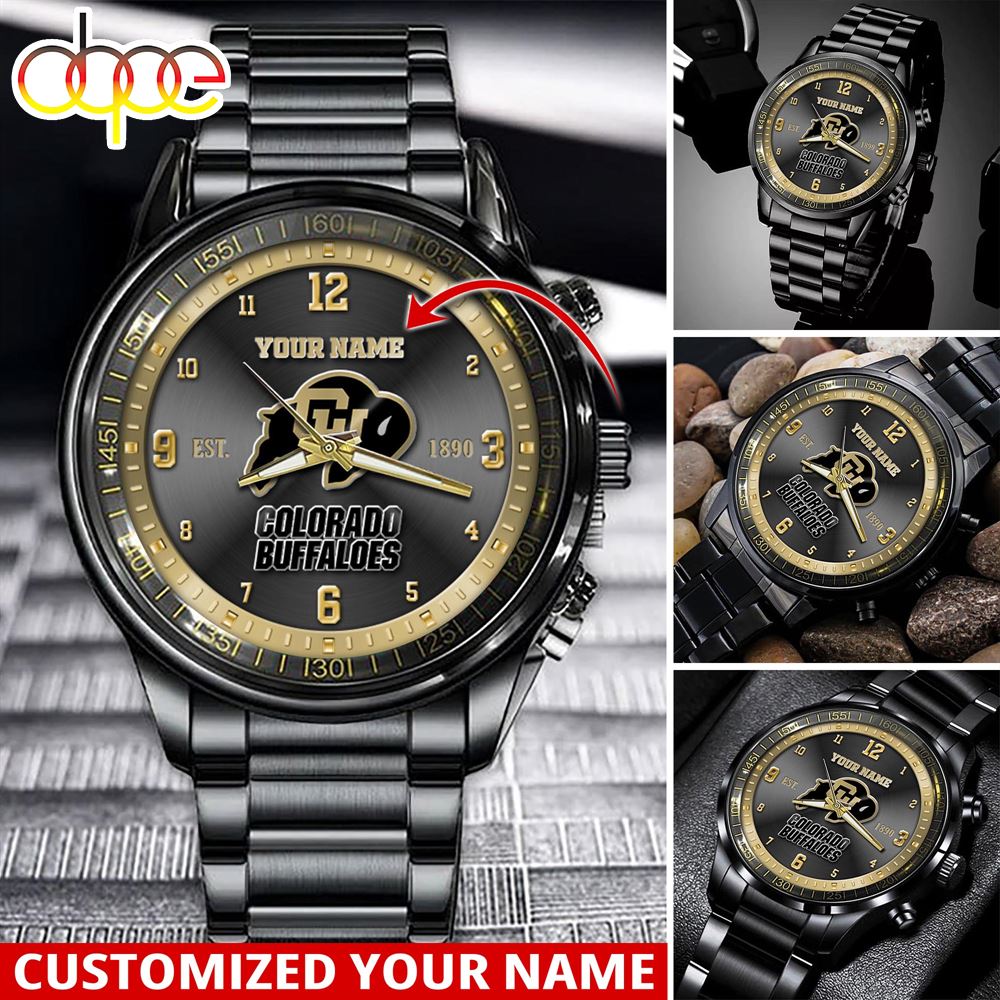 jwfancy colorado buffaloes ncaa personalized sport watch gift for fans for this season neqci