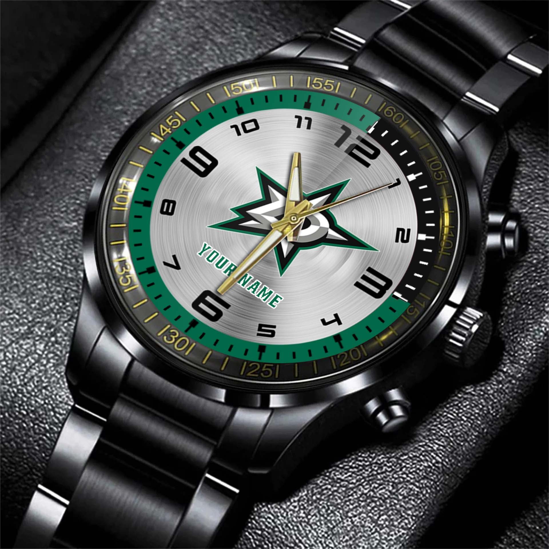 jwfancy dallas star nhl personalized fashion black hand watch gift for fans ebnmq