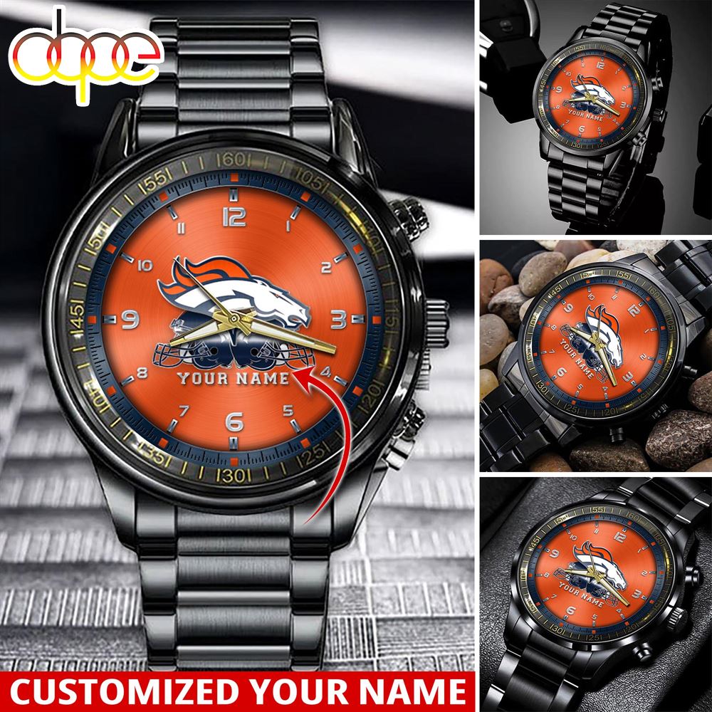 jwfancy denver broncos ncaa personalized sport watch gift for fans for this season gthls