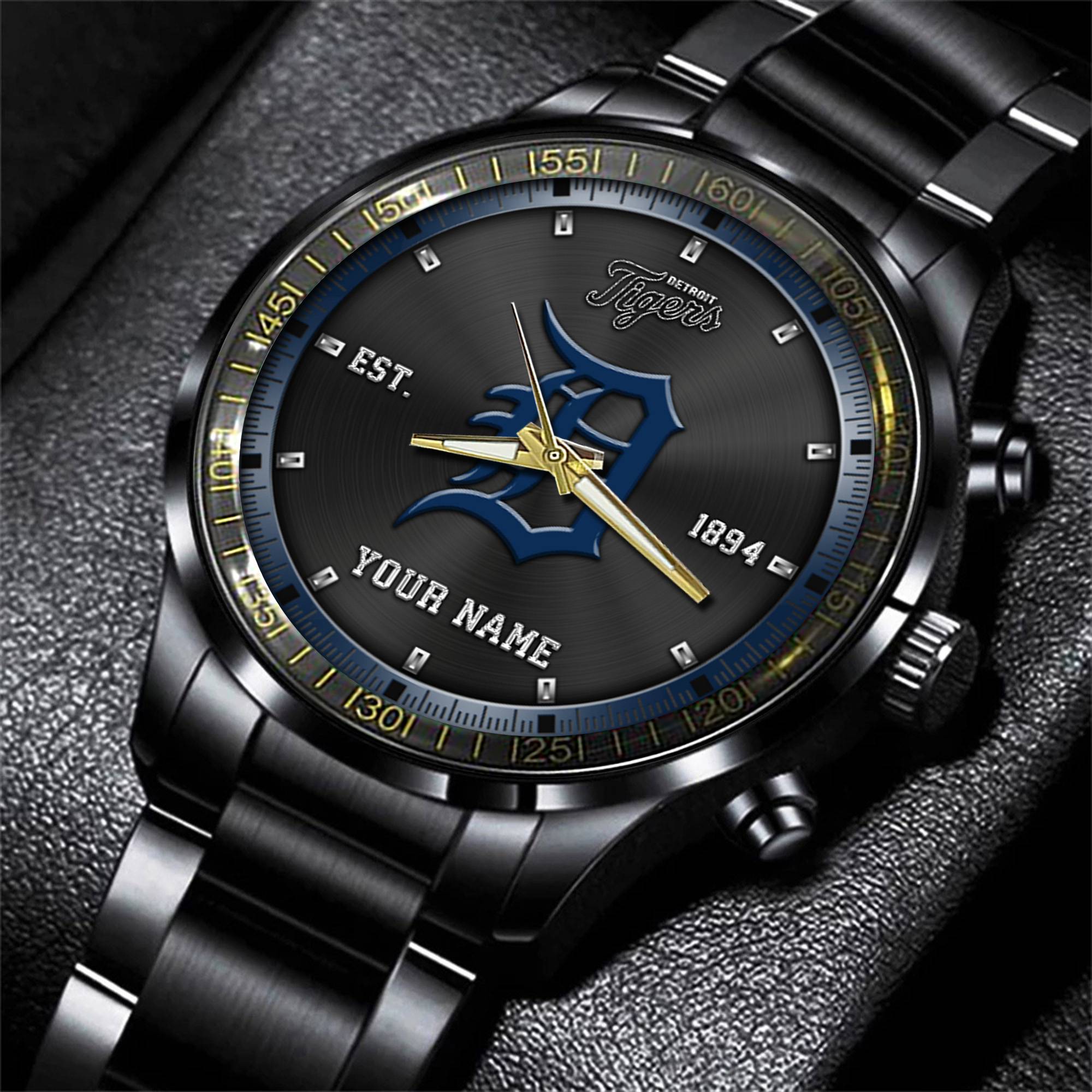 jwfancy detroit tigers mlb personalized black style hand watch gifts for fan 8najy