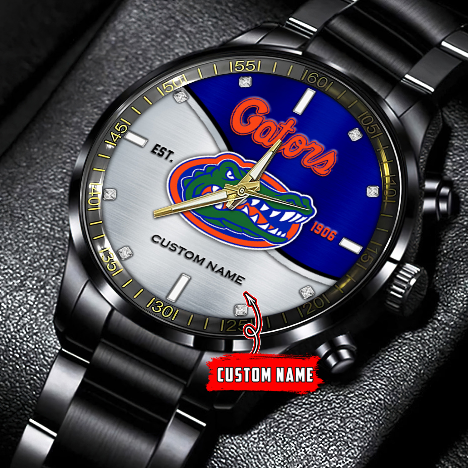jwfancy florida gators ncaa personalized black hand watch gift for fans f0dpm
