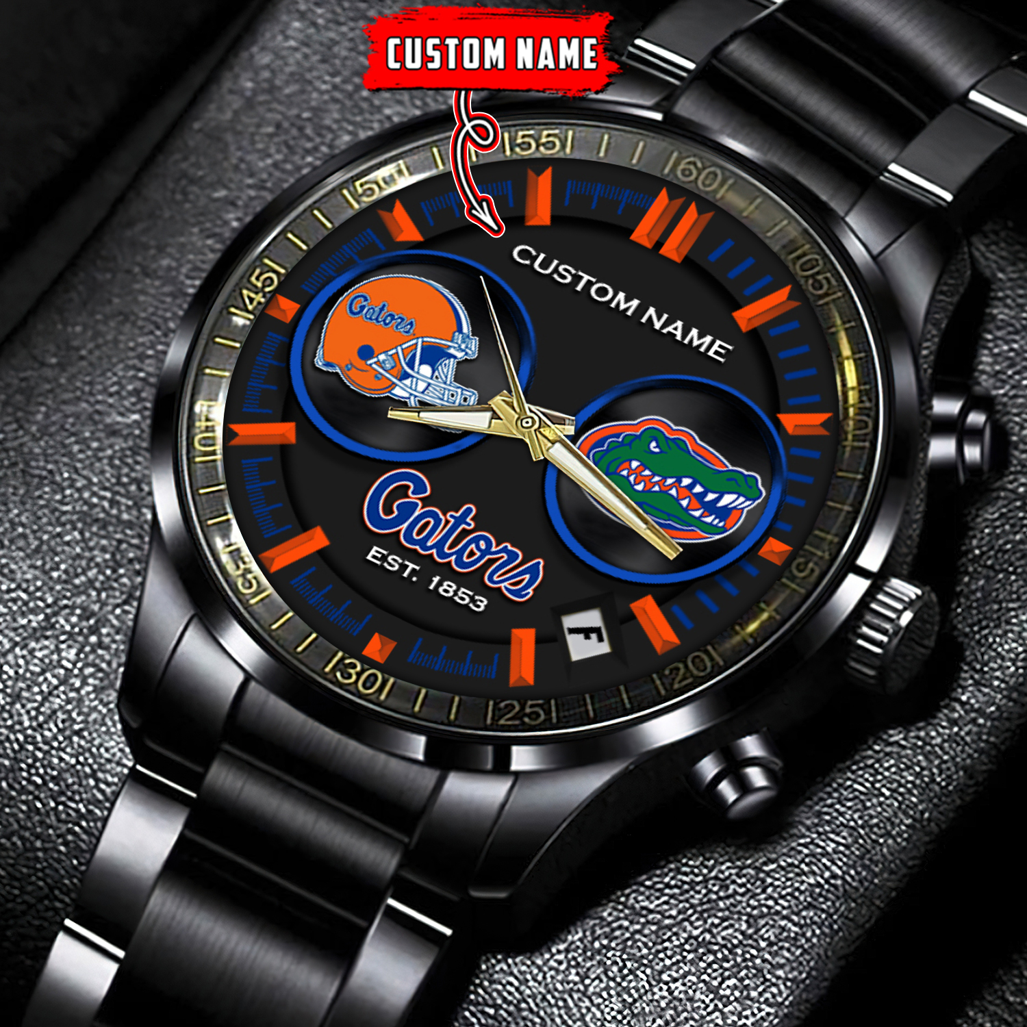 jwfancy florida gators ncaa personalized black hand watch gift for fans uecaa