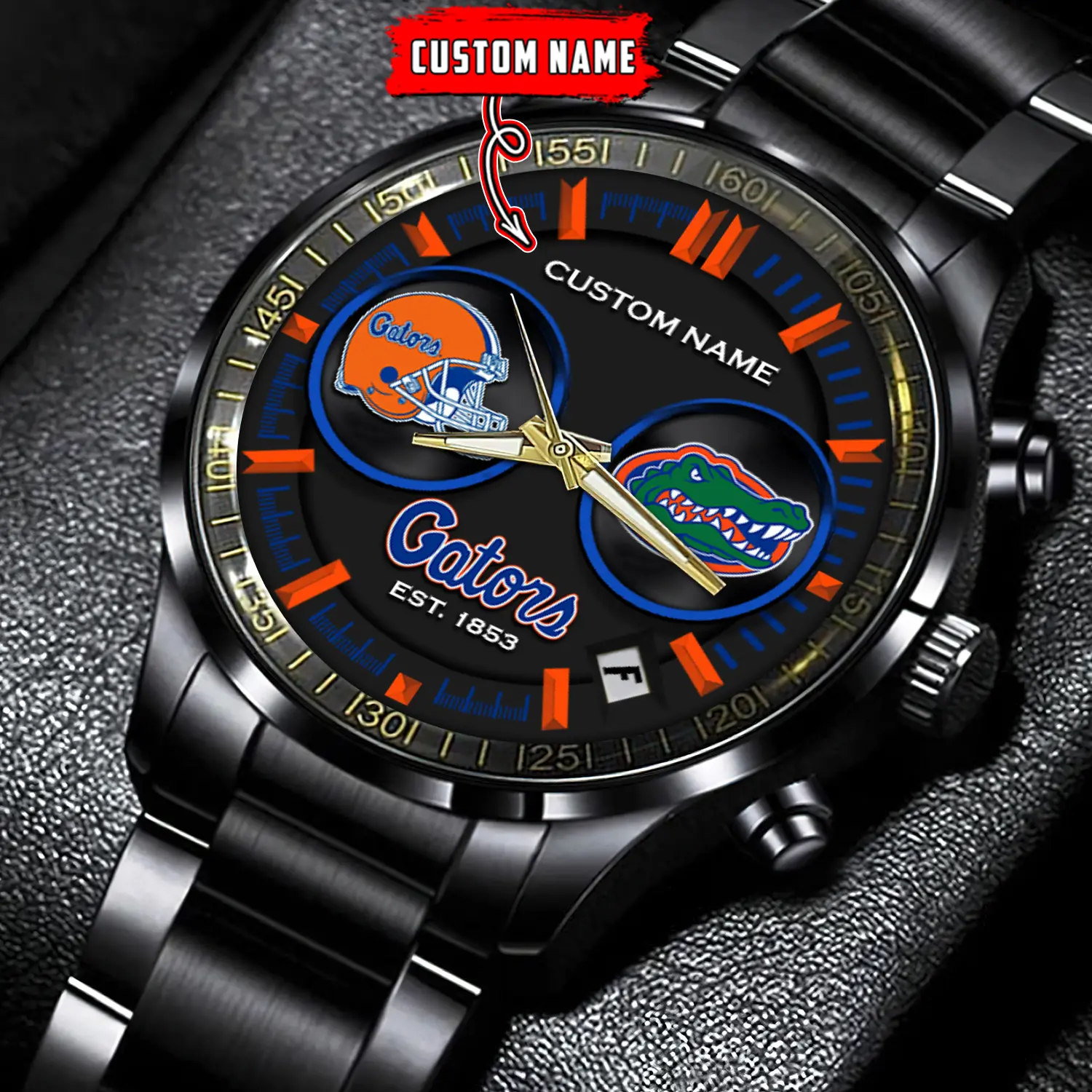 jwfancy florida gators ncaa personalized black hand watch gift for fans uecaa