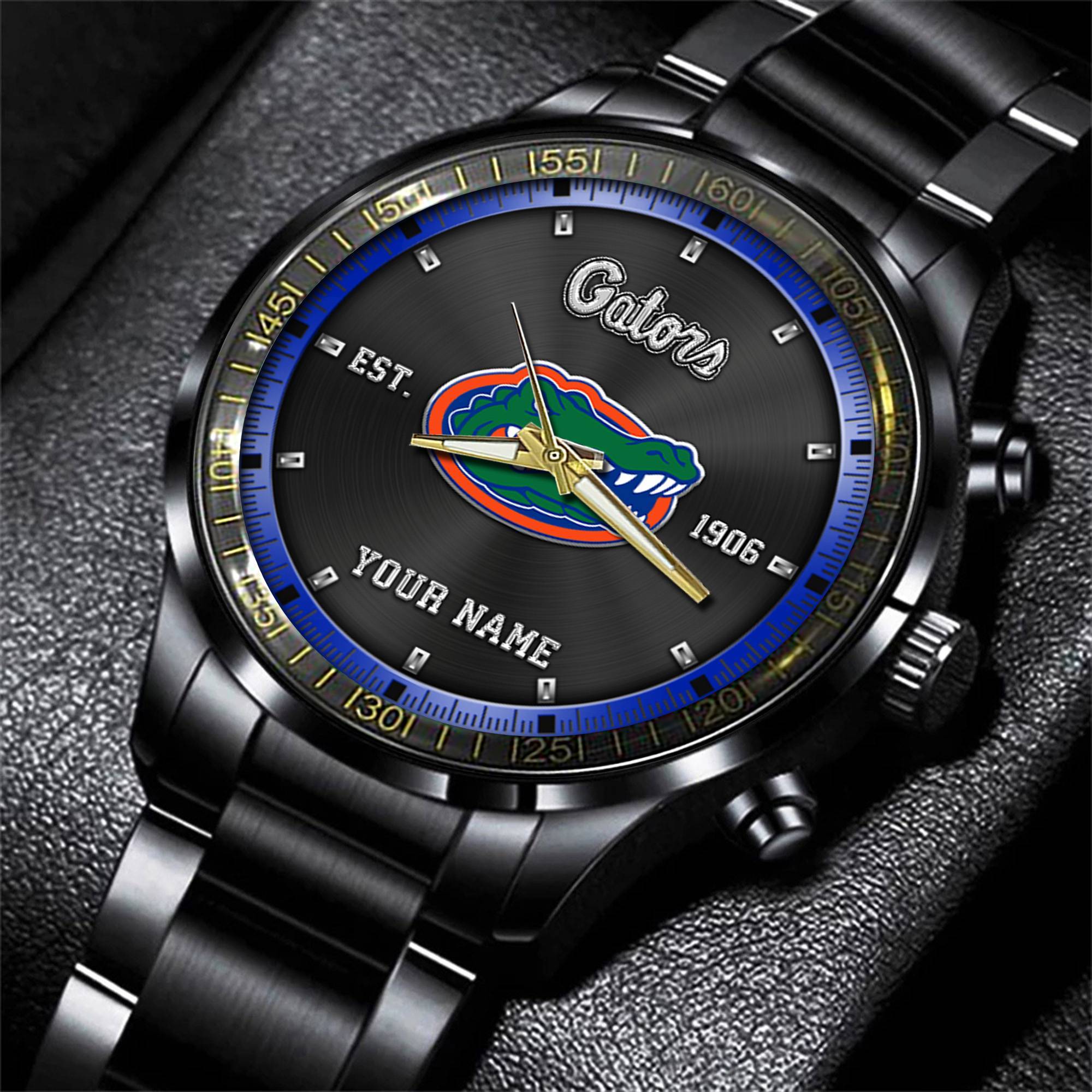 jwfancy florida gators ncaa personalized black style hand watch gifts for fan 81mdh