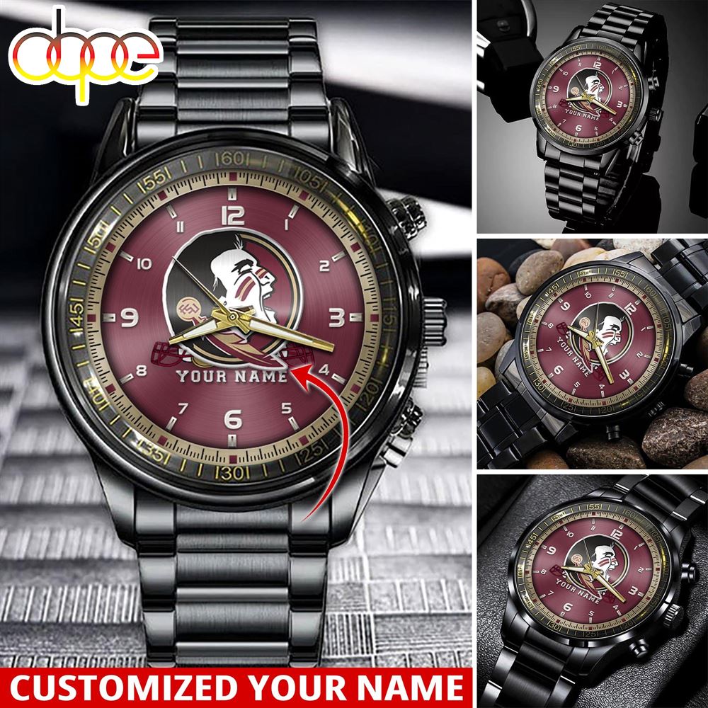 jwfancy florida state seminoles ncaa personalized sport watch gift for fans for this season 1dbre