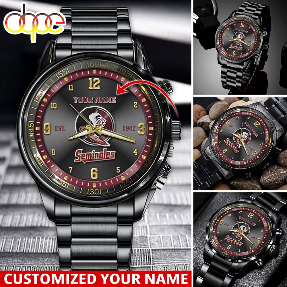jwfancy florida state seminoles ncaa personalized sport watch gift for fans for this season 7pr0s