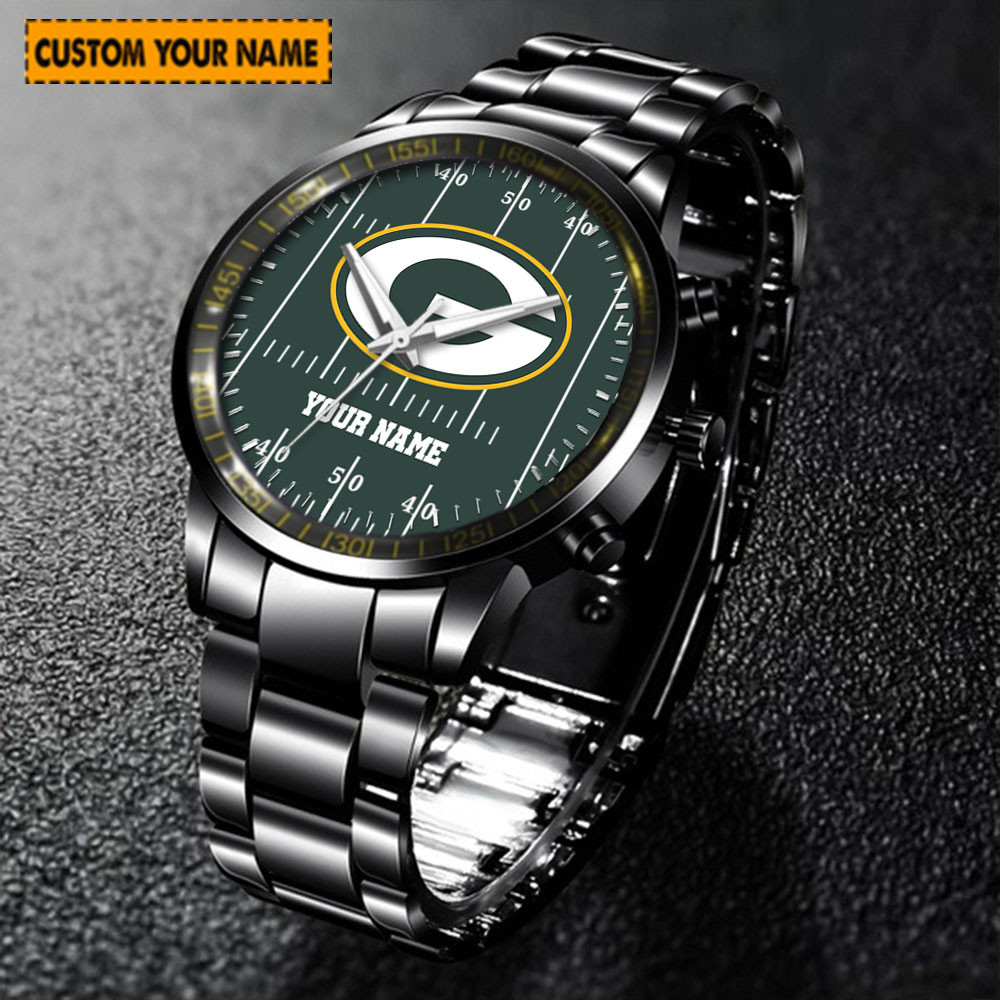 jwfancy green bay packers nfl new personalized hand watch for fan psknz