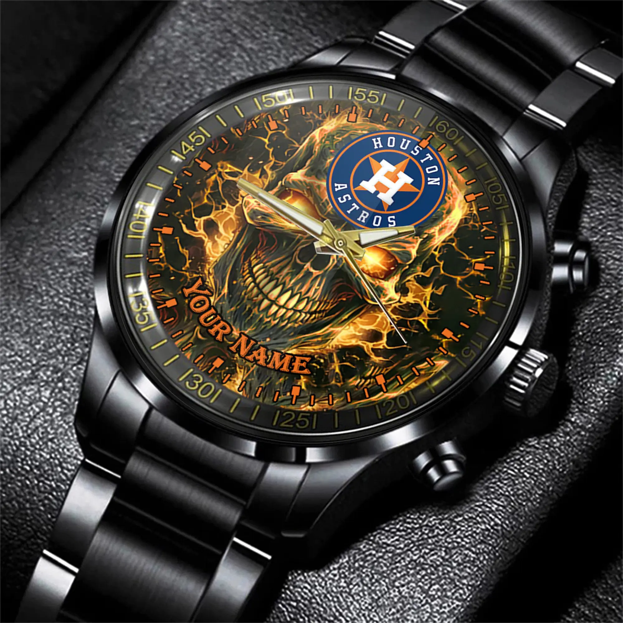 jwfancy houston astros mlb men hand watch personalized gift for fans crs7f