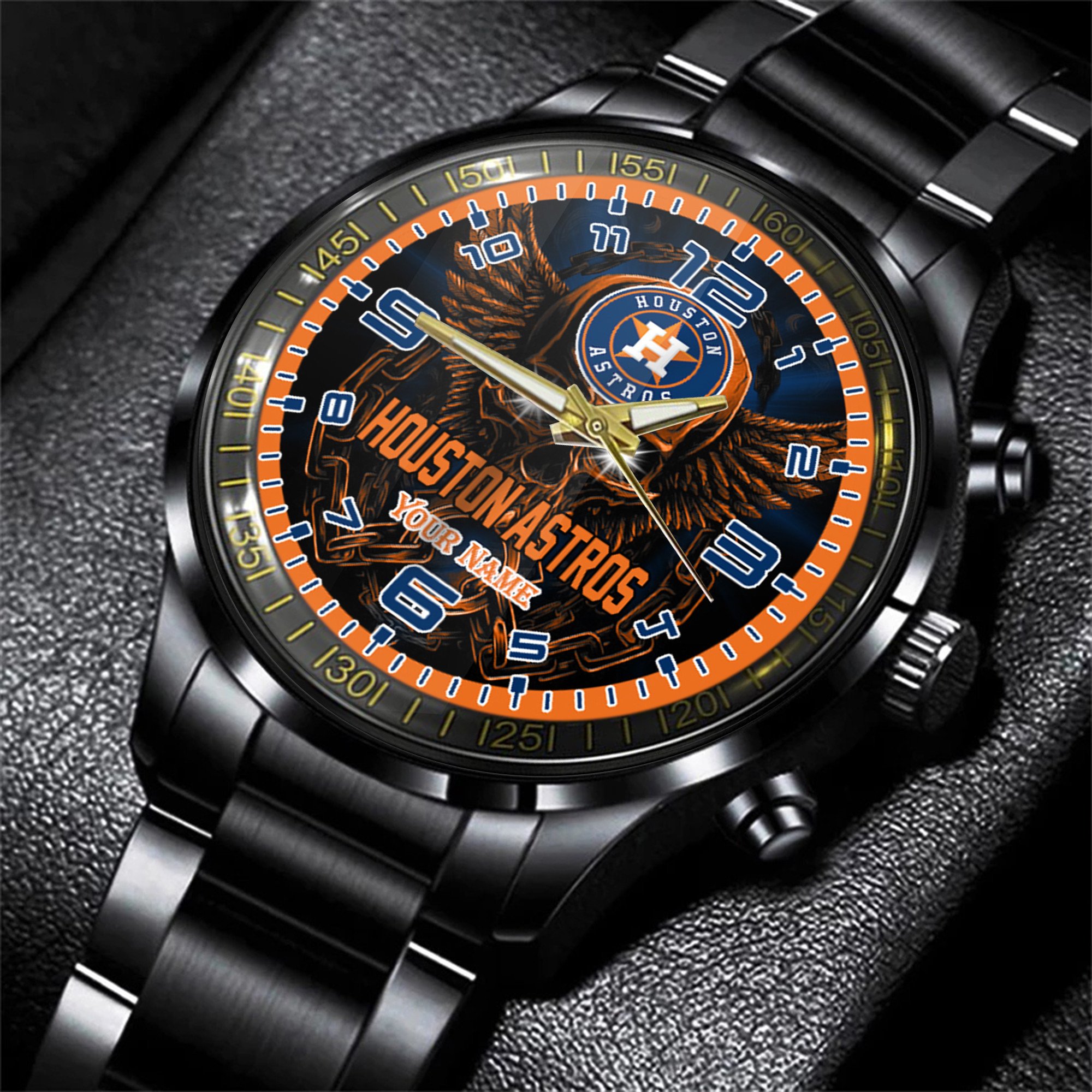jwfancy houston astros mlb men hand watch personalized gift for fans dj7re