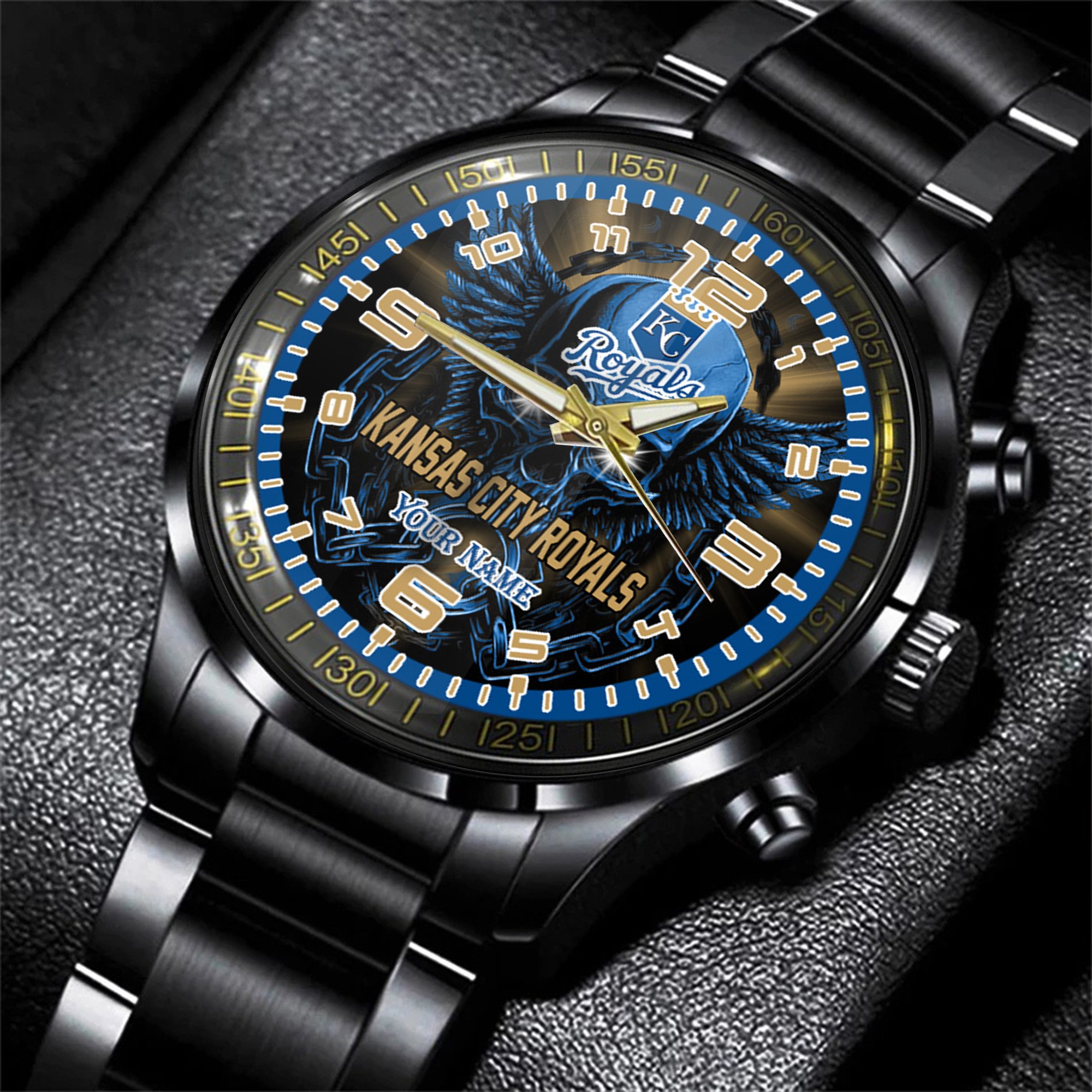 jwfancy kansas city royals mlb men hand watch personalized gift for fans q7fdg