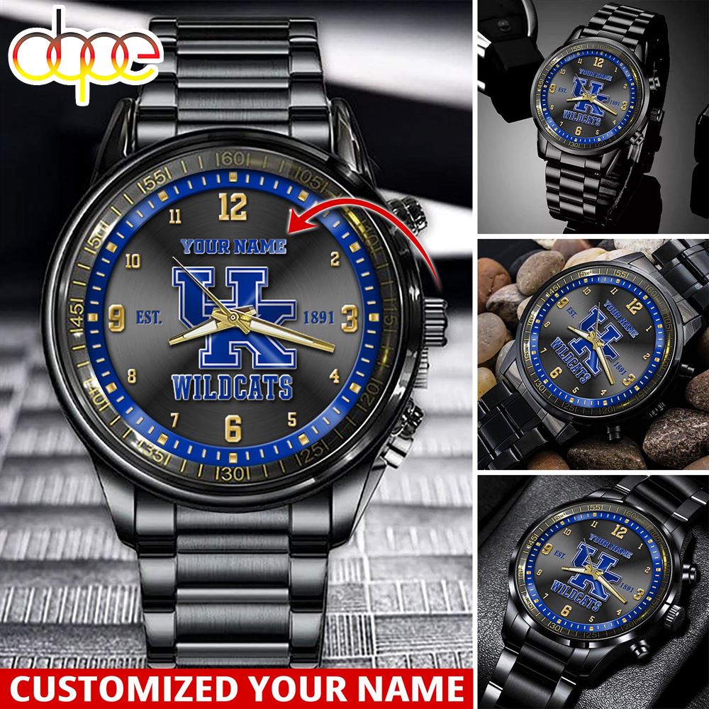jwfancy kentucky wildcats ncaa personalized sport watch gift for fans for this season arzge