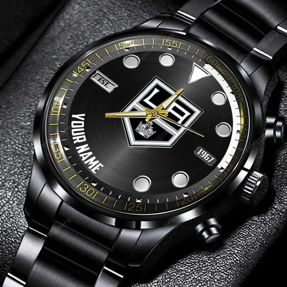 jwfancy la kings nhl personalized new black hand watch gift for fans z654m