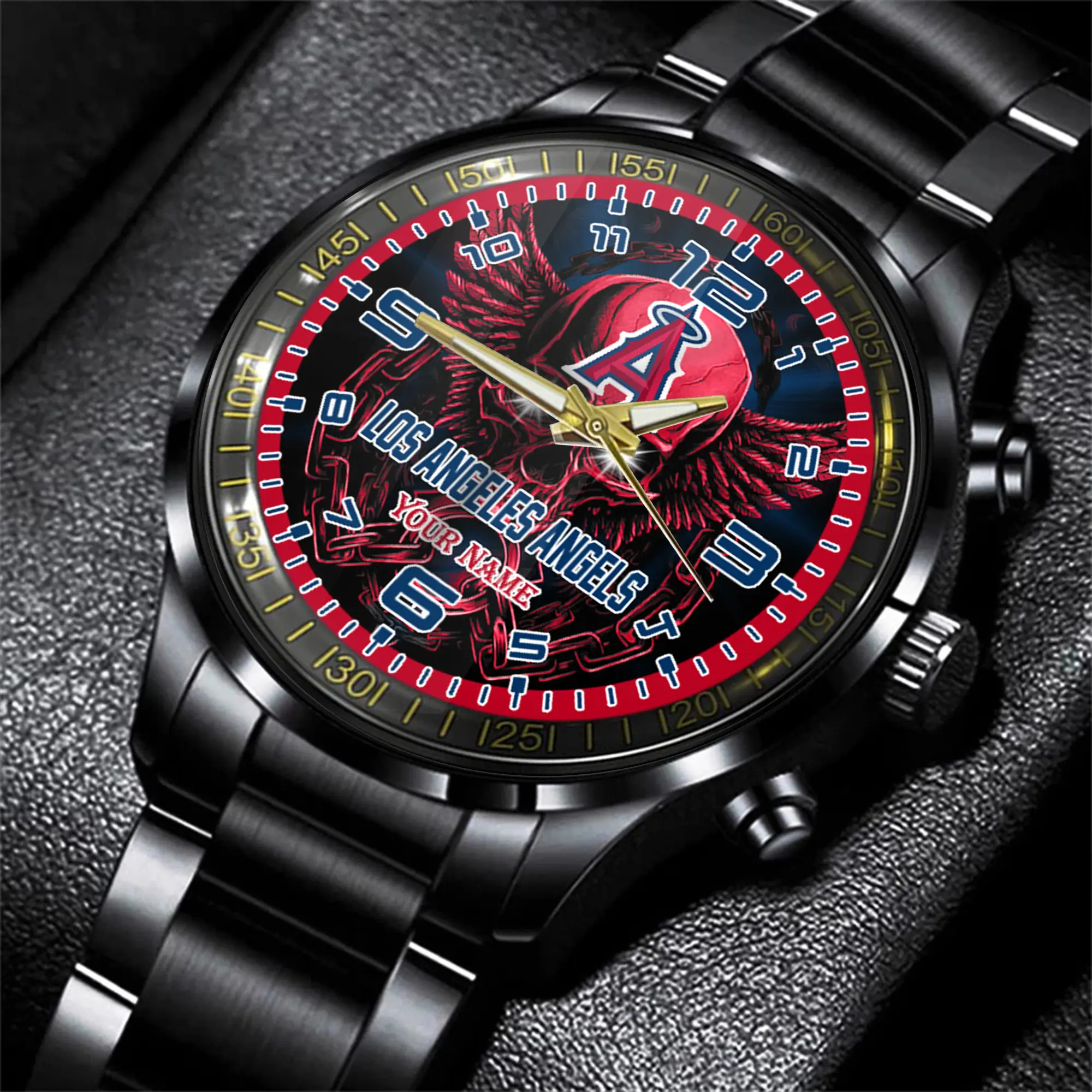 jwfancy los angeles angels mlb men hand watch personalized gift for fans hks3g