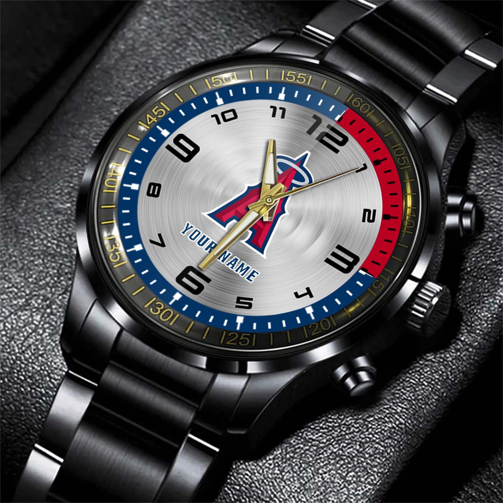 jwfancy los angeles angels mlb personalized style black hand watch gift aytuw
