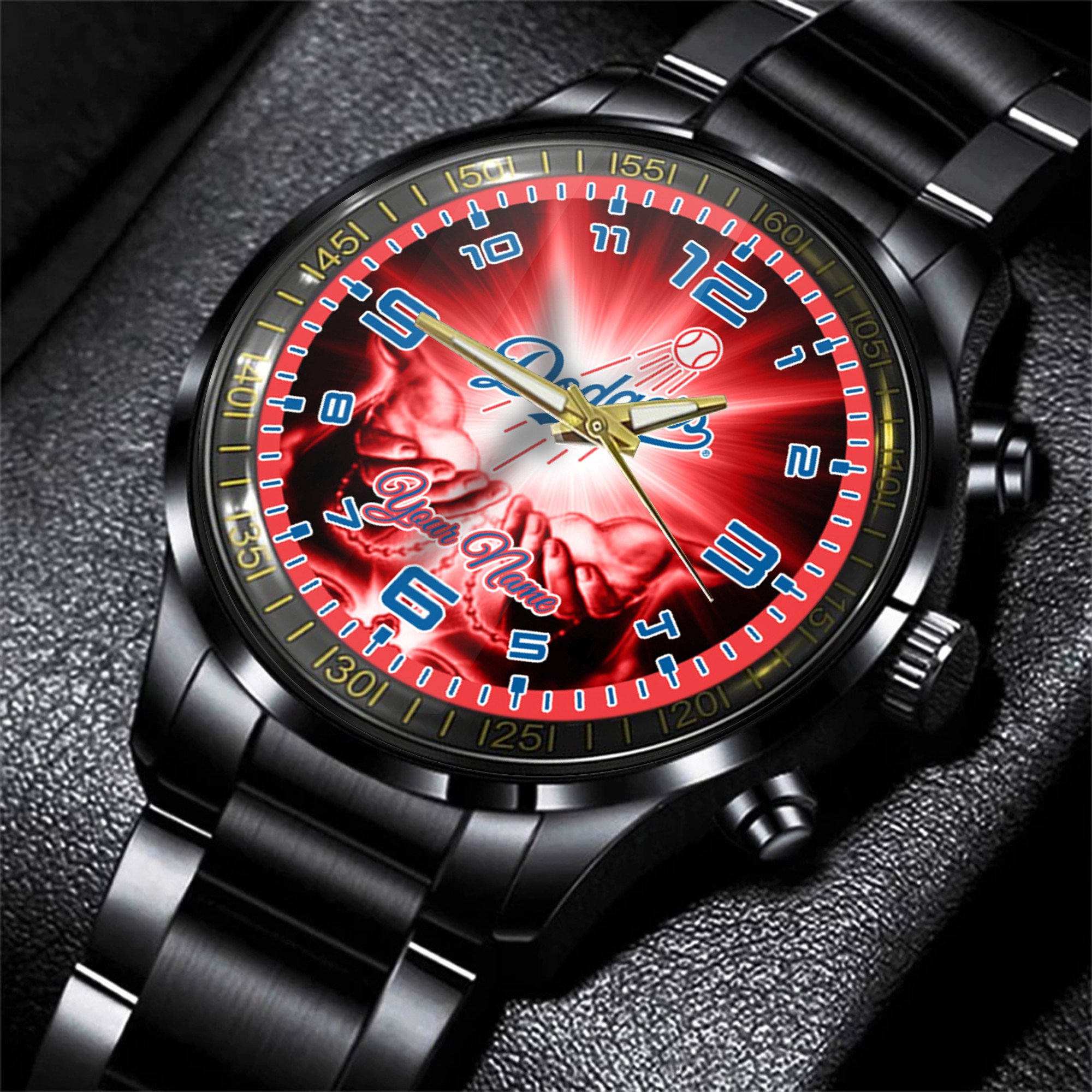 jwfancy los angeles dodgers mlb men hand watch personalized gift for fans 5mj7s