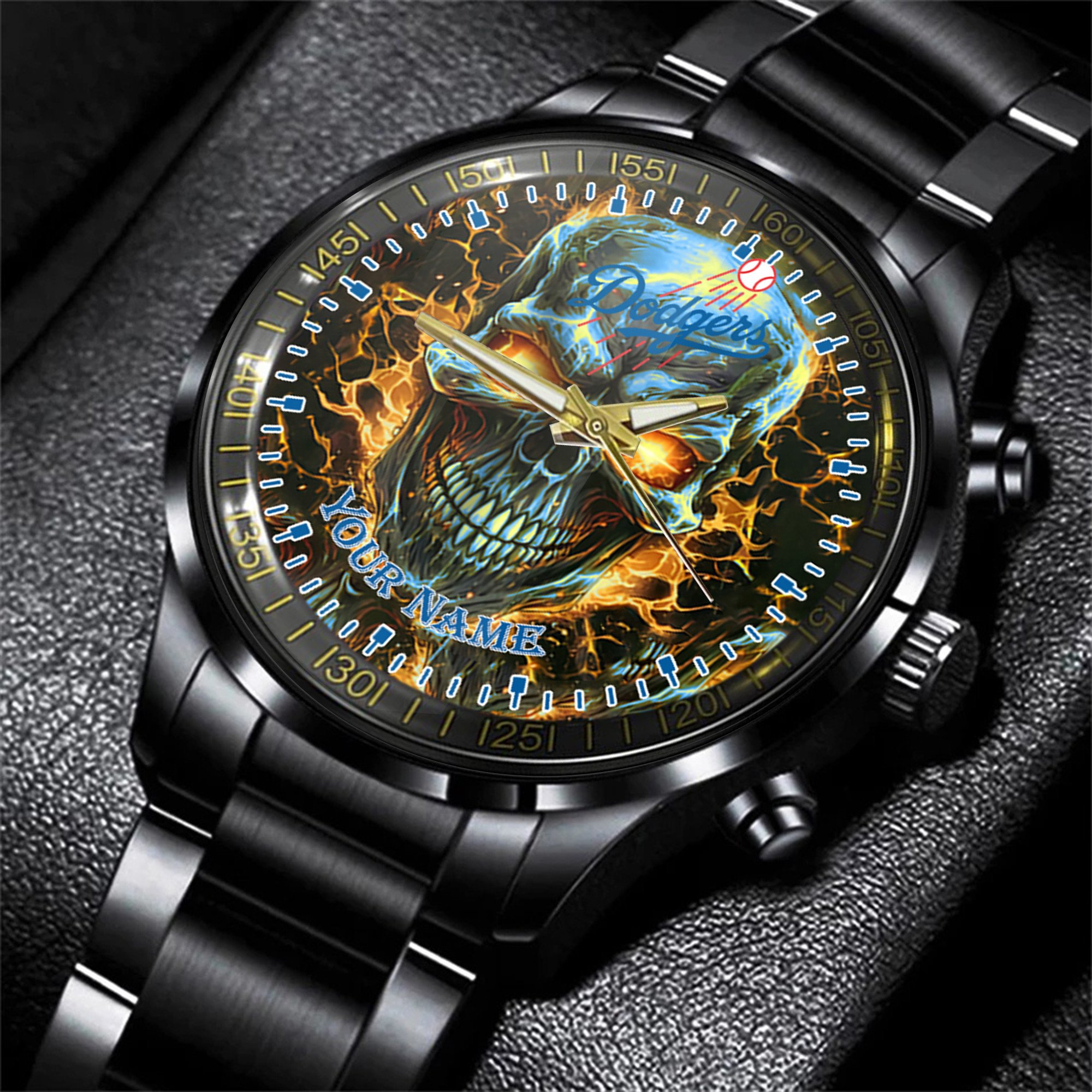 jwfancy los angeles dodgers mlb men hand watch personalized gift for fans kjnmu