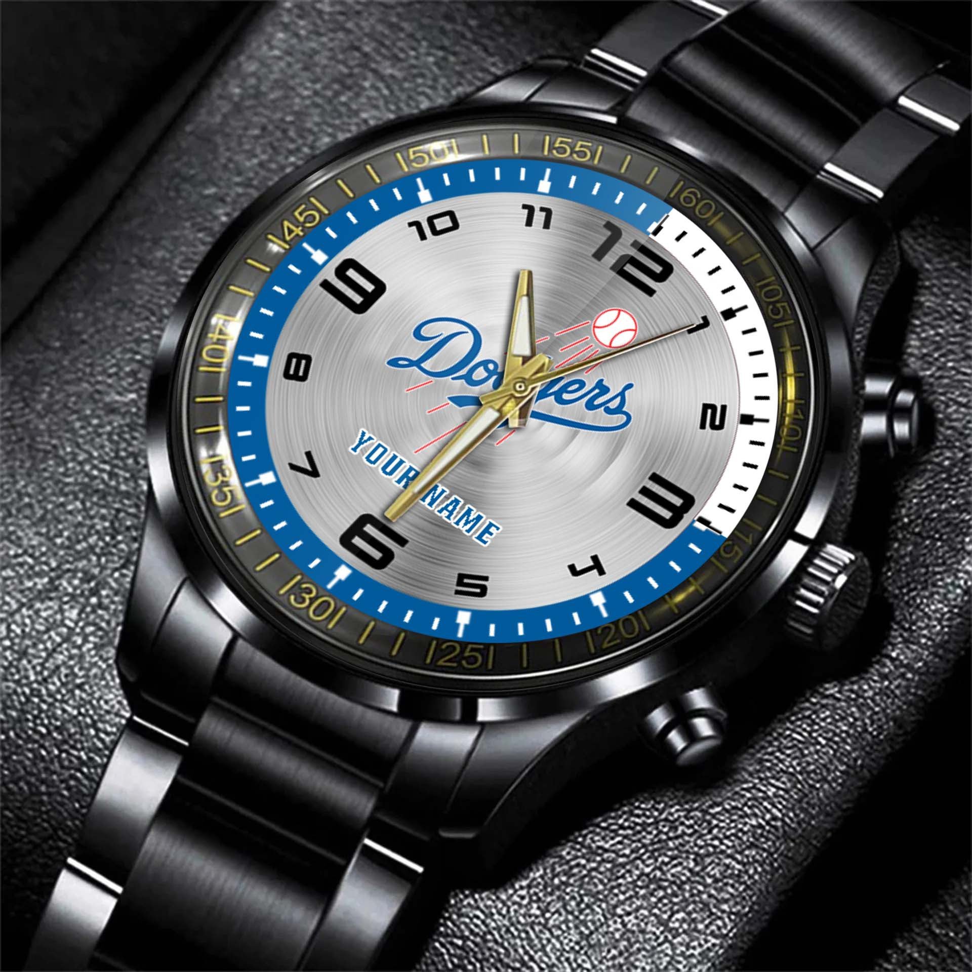 jwfancy los angeles dodgers mlb personalized style black hand watch gift dh9kx