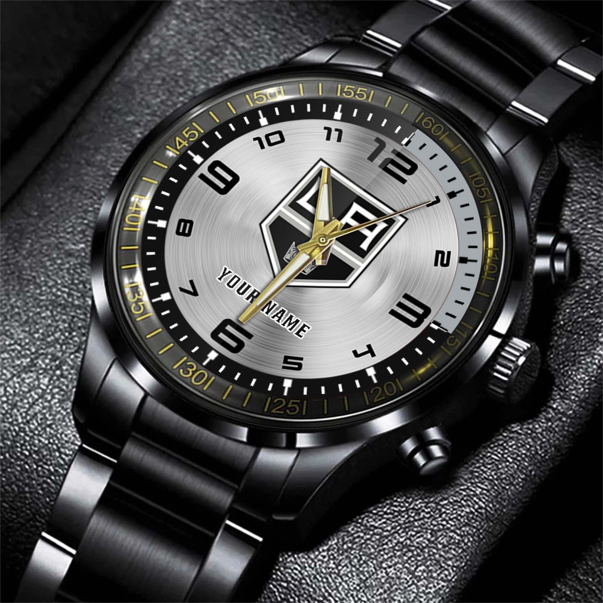 jwfancy los angeles king nhl personalized fashion black hand watch gift for fans hzn0m
