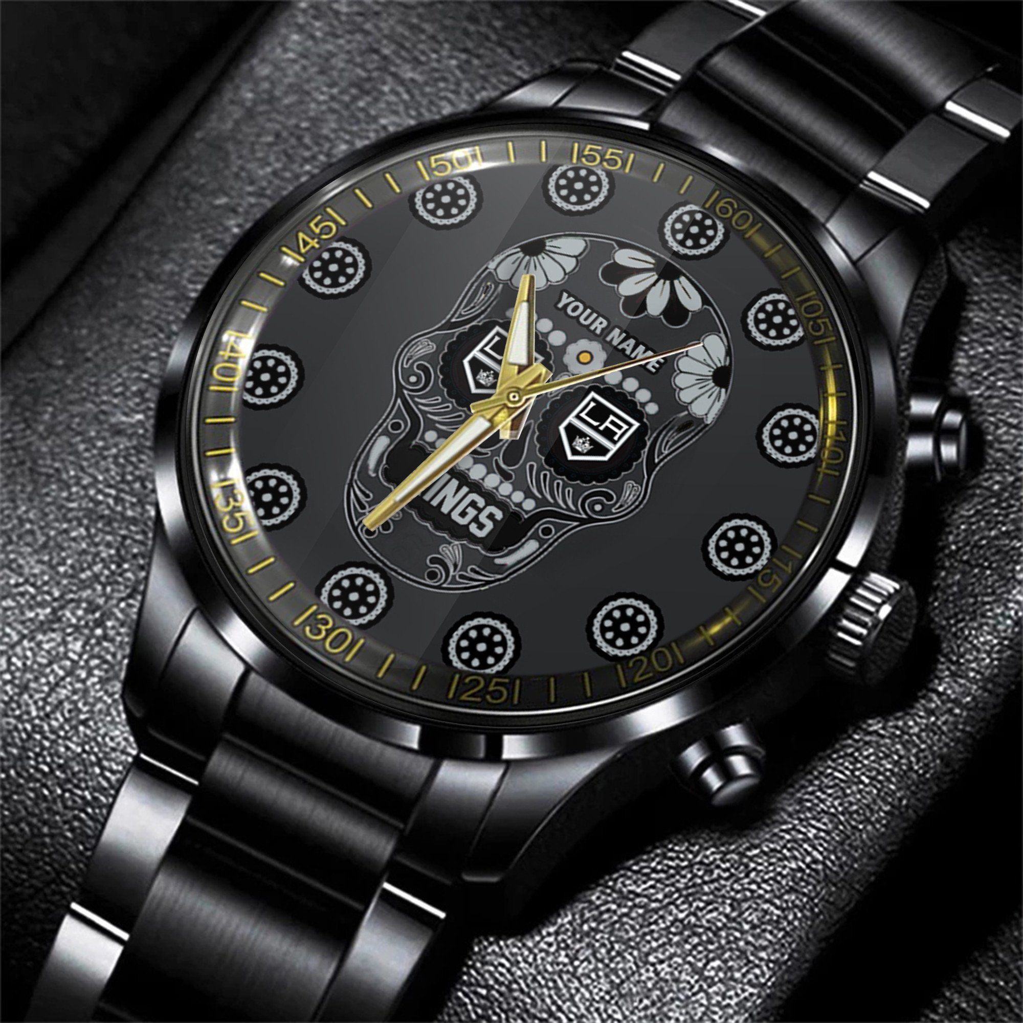 jwfancy los angeles kings nhl men black hand watch personalized gift for fans tsele