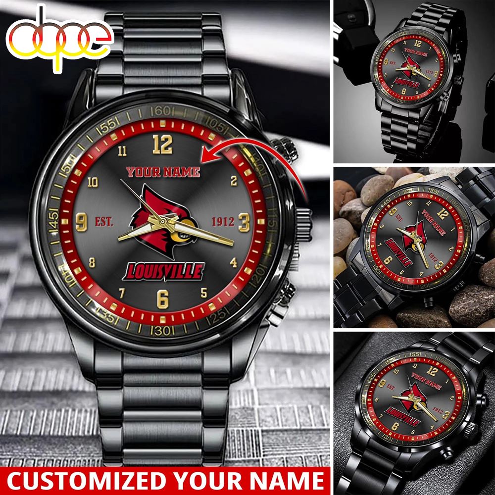 jwfancy louisville cardinals ncaa personalized sport watch gift for fans for this season 1pt69