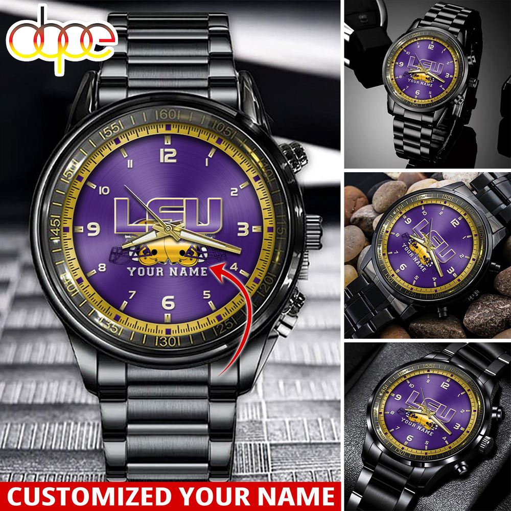 jwfancy lsu tigers ncaa personalized sport watch gift for fans for this season 0ie9c