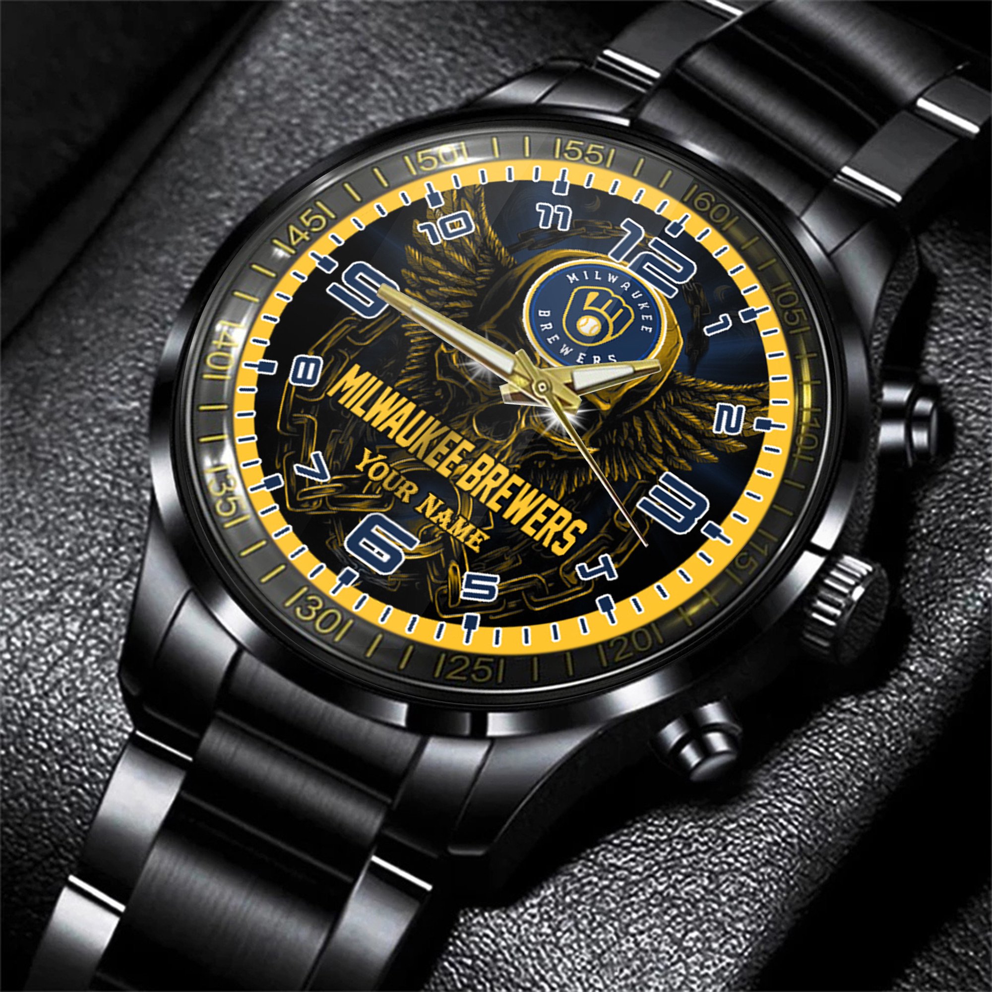 jwfancy milwaukee brewers mlb men hand watch personalized gift for fans 8irzc