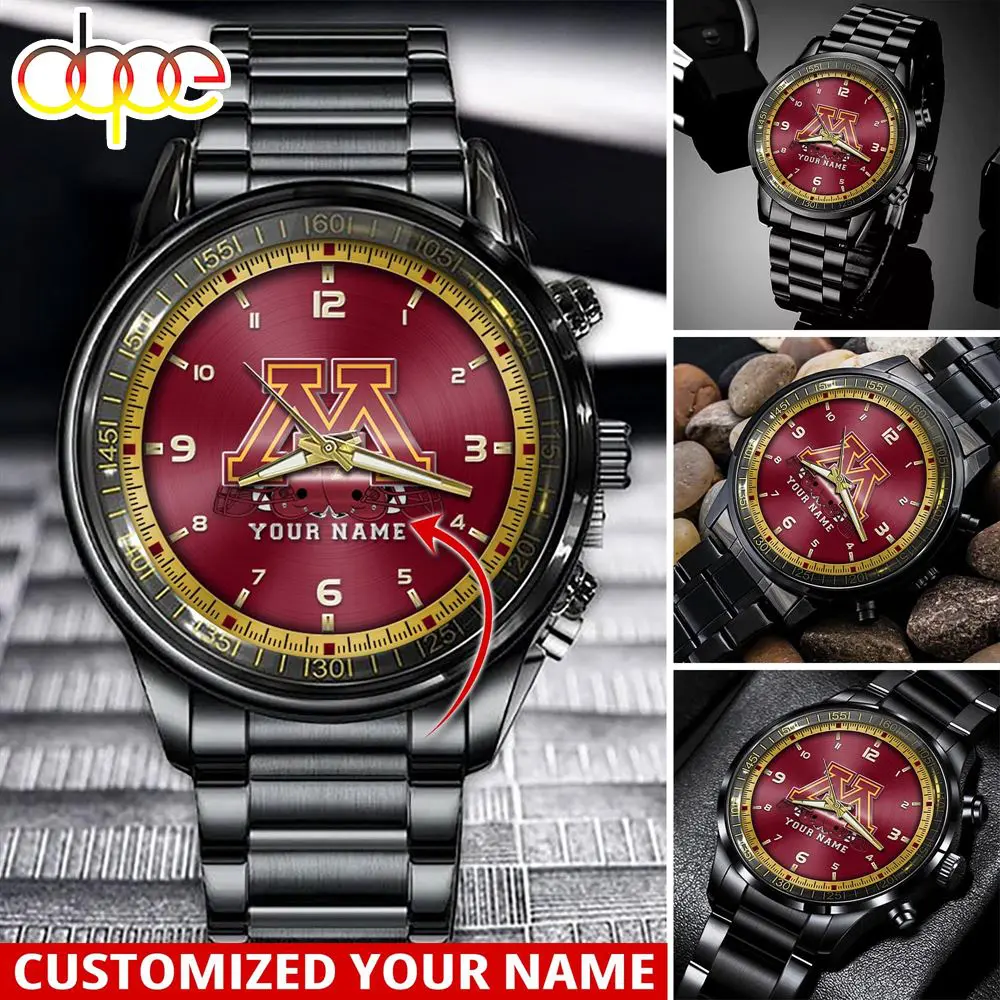 jwfancy minnesota golden gophers ncaa personalized sport watch gift for fans for this season txbje