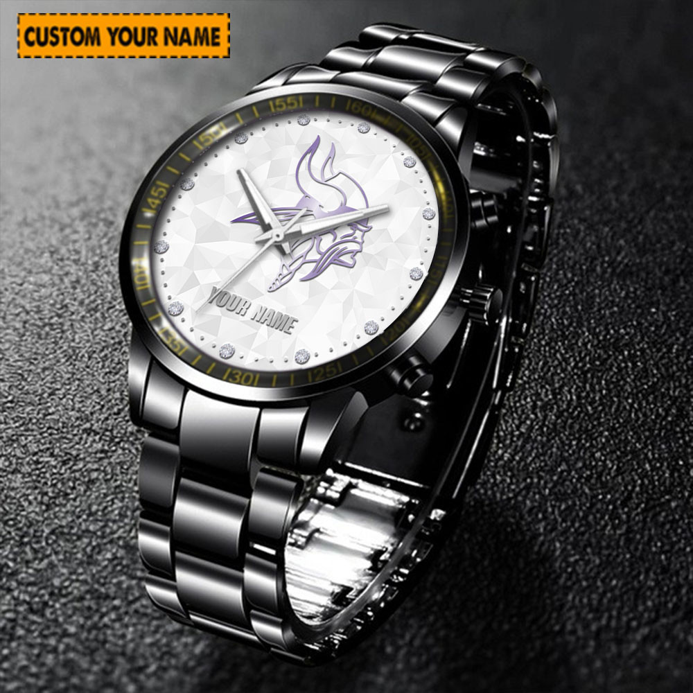 jwfancy minnesota vikings nfl new personalized hand watch for fan kwgmw