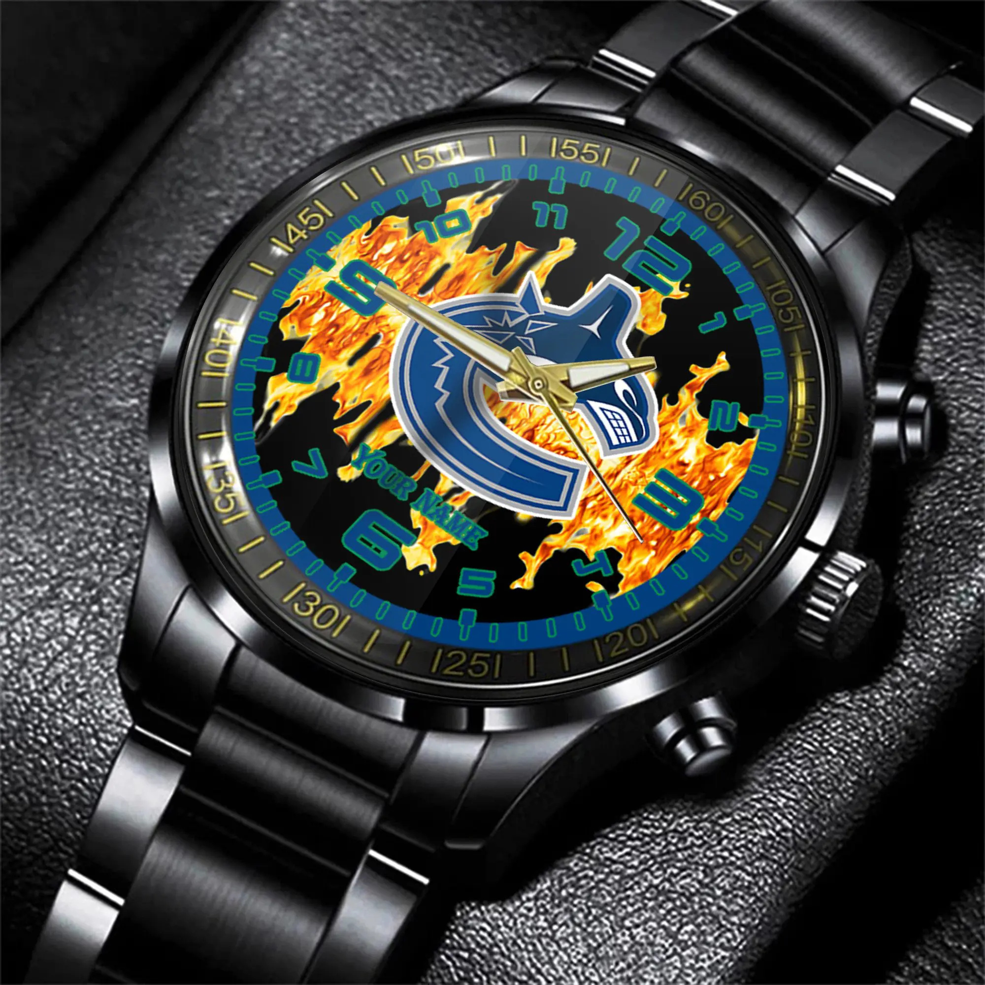 jwfancy montral canadiens nhl men black hand watch personalized gift for fans lvboh